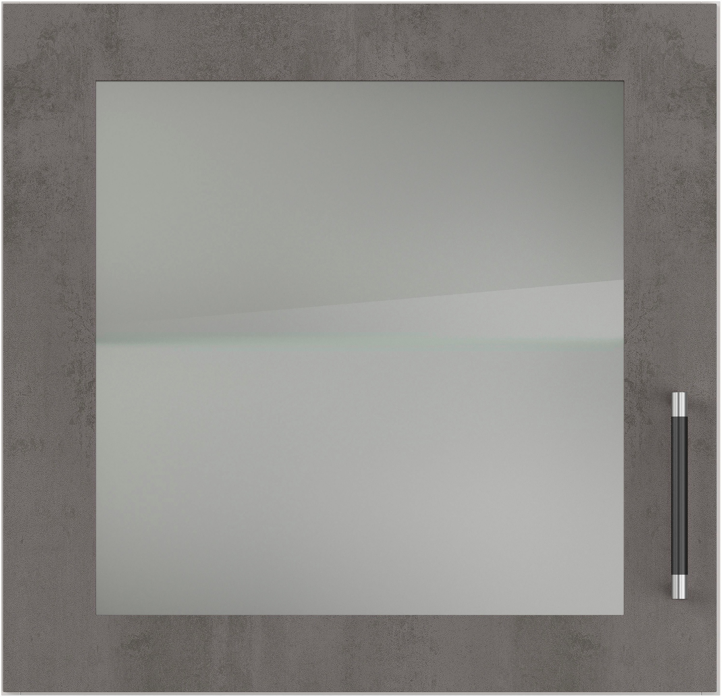IMPULS KÜCHEN Glashängeschrank »"Prag", Breite/Höhe: 50 oder 60/57,9 cm«, vormontiert, mit Glasdrehtür, mit verstellbarem Glasfachboden