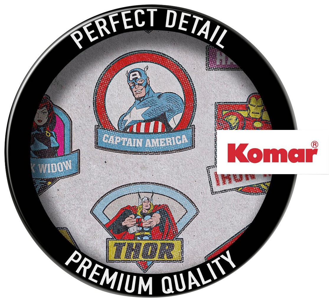 Komar Wandtattoo »Avengers Classic Badges - Größe 50 x 70 cm«, (10 St.), selbstklebend, Wandsticker, Kinderzimmer