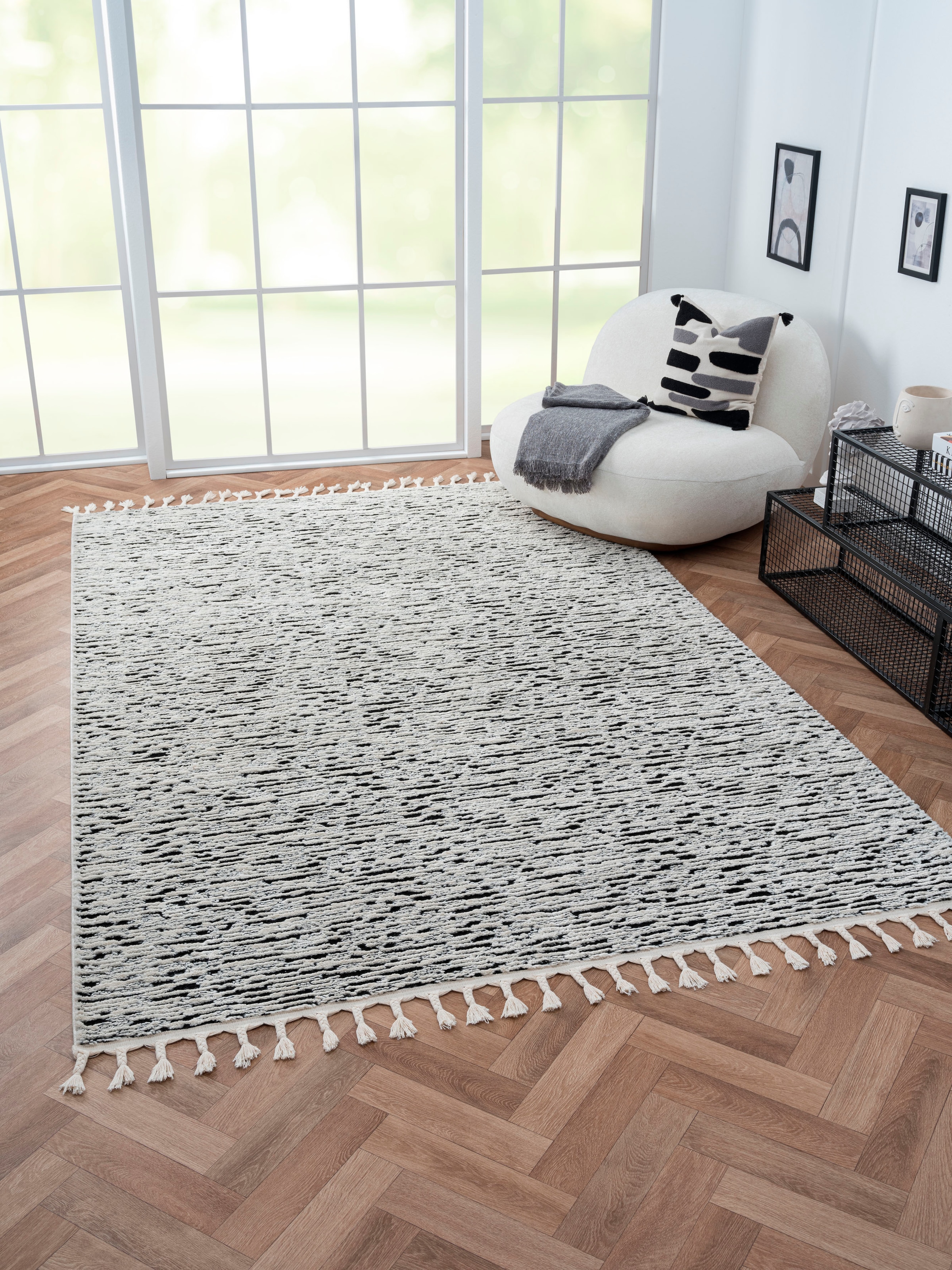 Myflair Möbel & Accessoires Hochflor-Teppich »Moroccan Rockface«, rechtecki günstig online kaufen