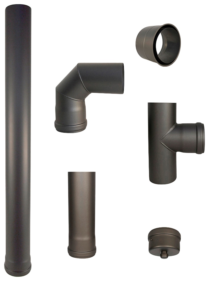 Color Emajl Ofenrohr »Heathus Pellet-Rauchrohr-Set GR« Set, 6 Stk. tlg. für günstig online kaufen