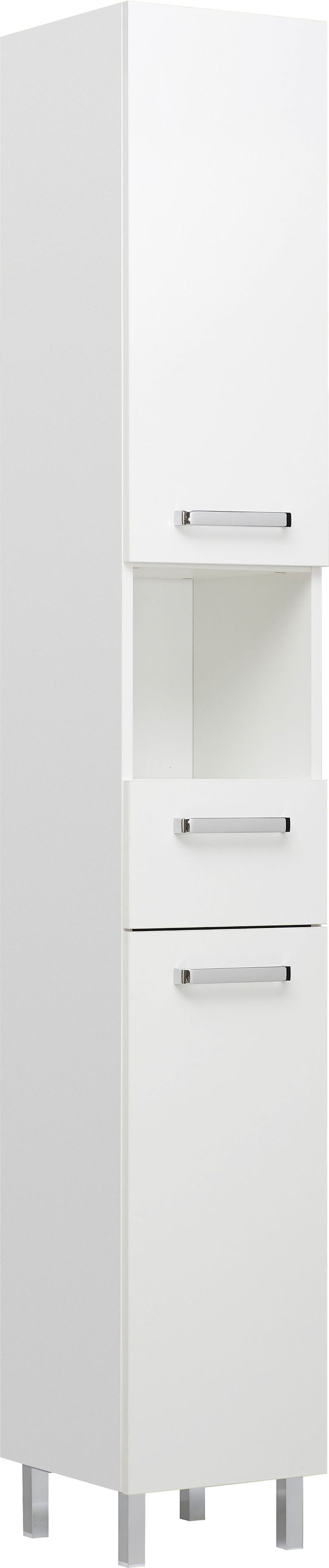 Saphir Hochschrank "Quickset Badschrank 30 cm breit, 2 Türen, 1 Nische, 1 S günstig online kaufen