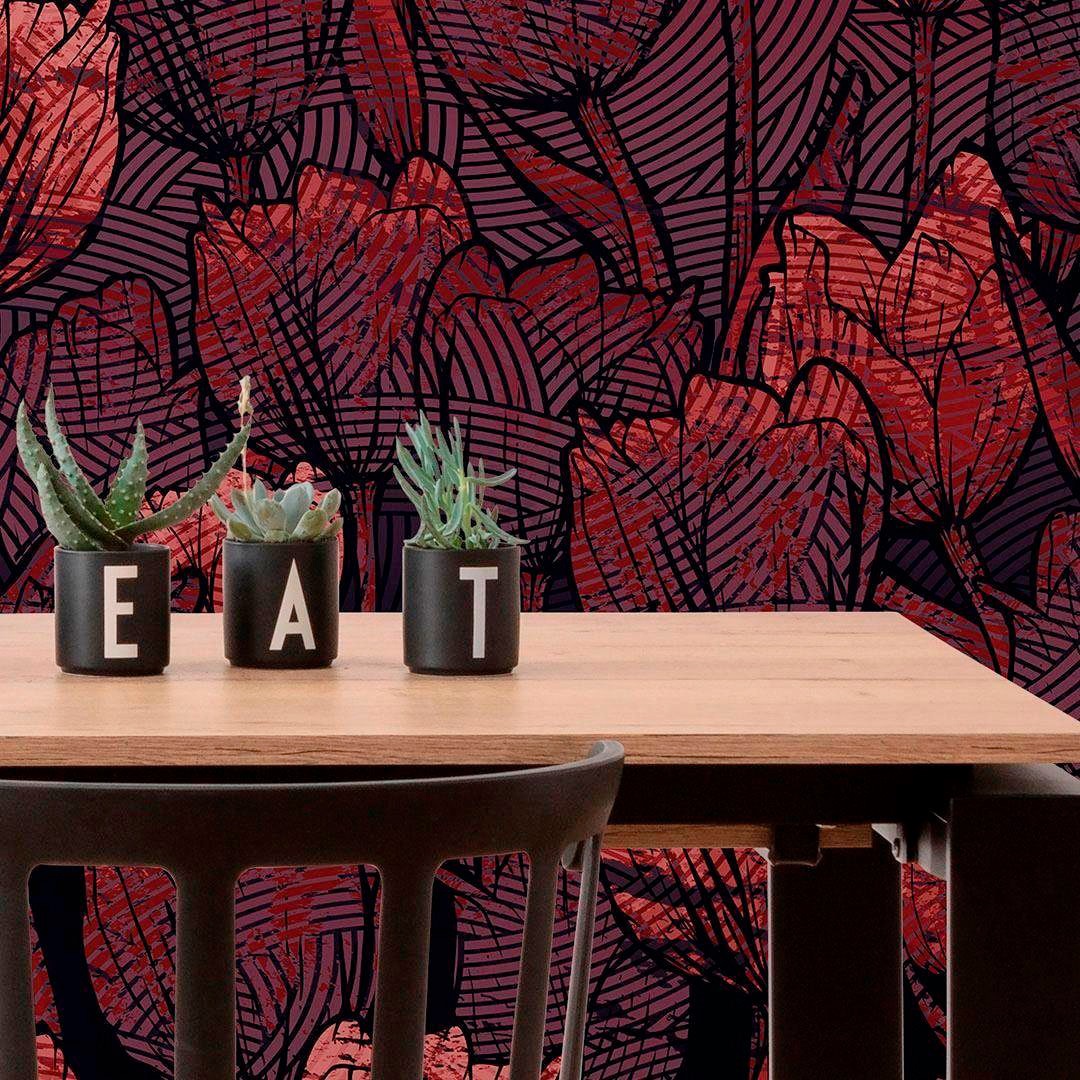 Komar Vliestapete »Digitaldruck Vlies - Tulipe - Größe 400 x 280 cm«, bedruckt, Wohnzimmer, Schlafzimmer
