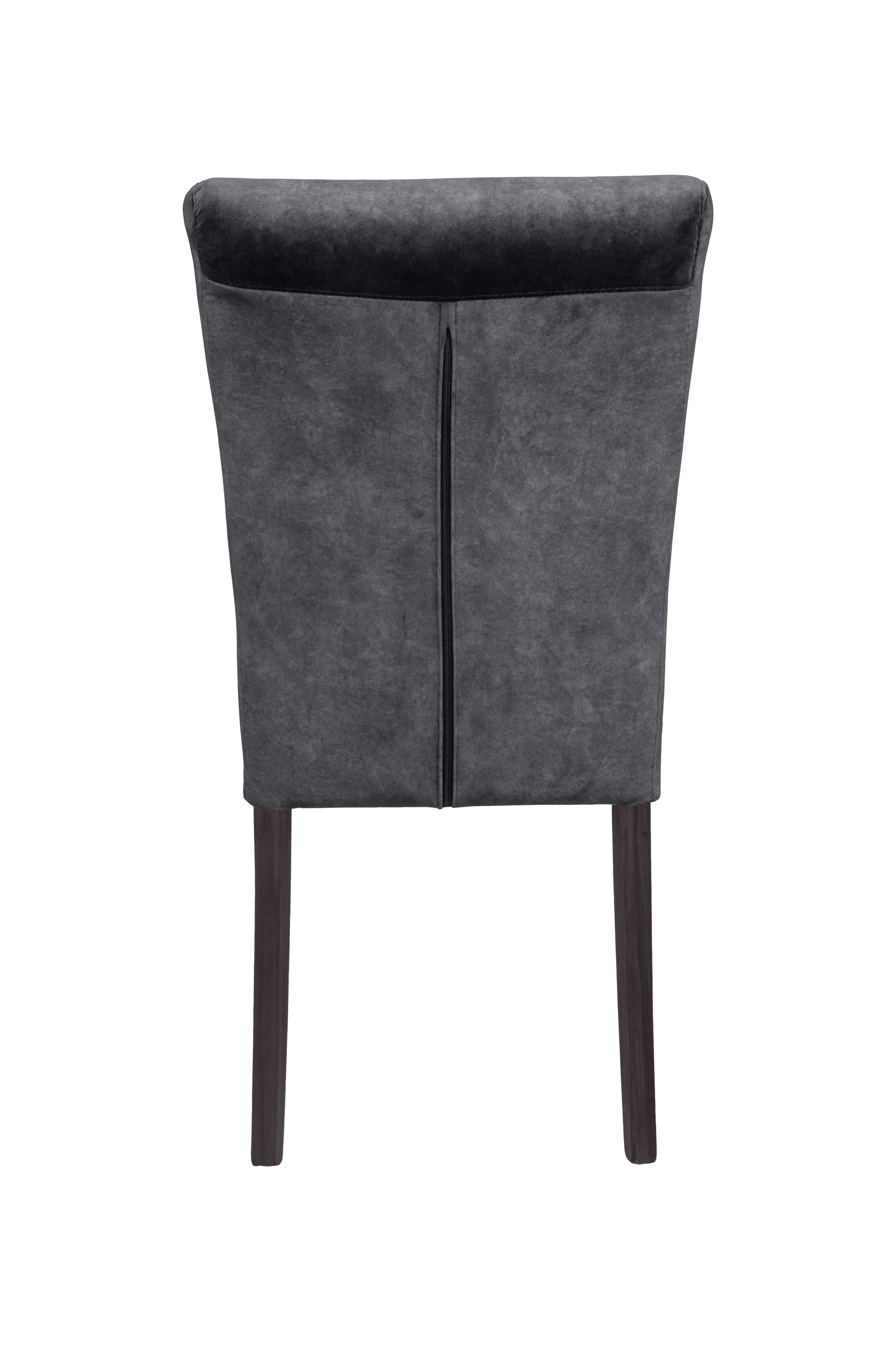 Home affaire 4-Fußstuhl »Henry« (Set) 2 Stk. Samtvelours Sitz und Rücken ge günstig online kaufen