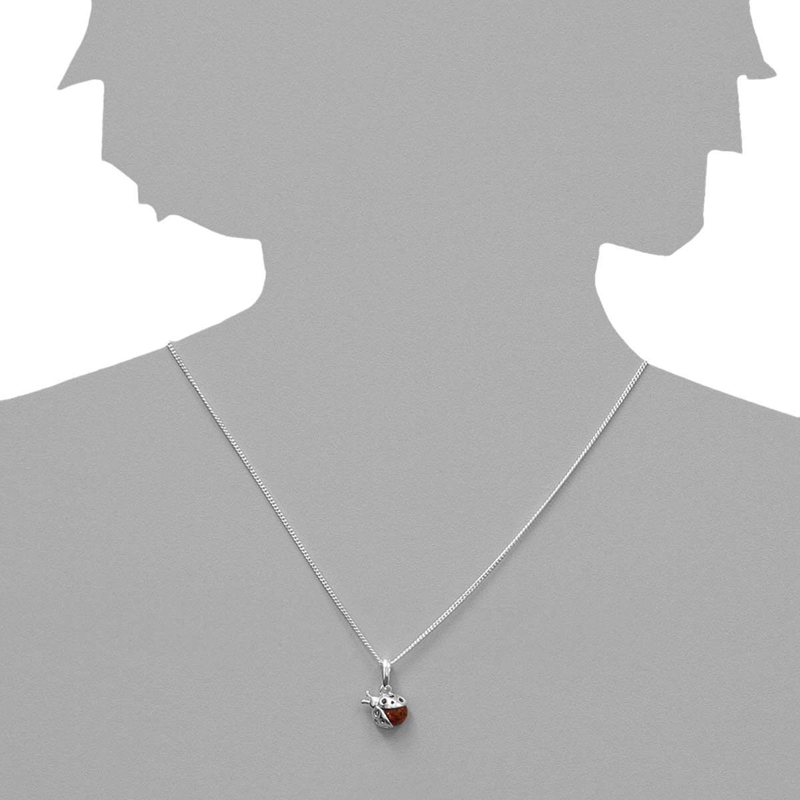 OSTSEE-SCHMUCK Kettenanhänger »Ostsee-Schmuck Anhänger Marienkäfer Anhänger Marienkäfer«, (1 tlg.)