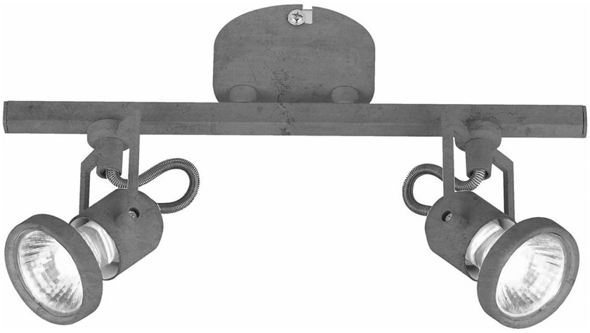 SPOT Light Deckenleuchte »Concreto«, 2 flammig, Leuchtmittel GU10   Leuchtm günstig online kaufen