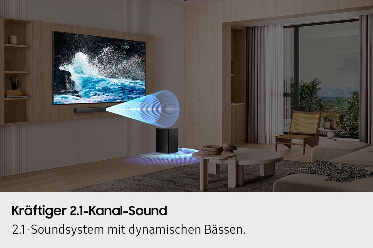 Samsung Soundbar »HW-B460GF/ZG Soundbar«, 2.1-Kanal Sound System, Dolby Audio I DTS Virtual:X, Bass-Boost-Modus
