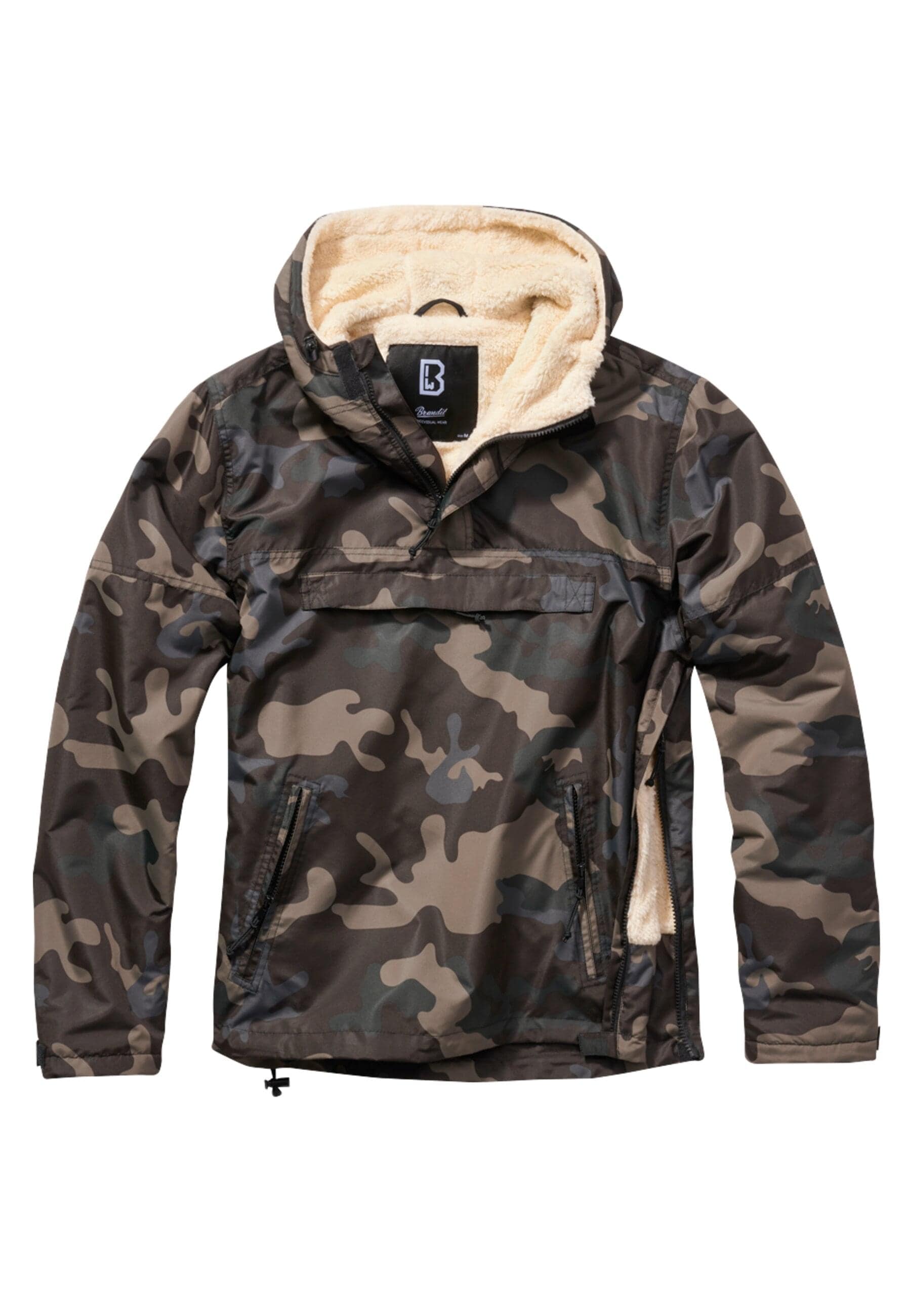 Brandit Allwetterjacke »Brandit Herren Windbreaker Sherpa« 1 Stk. tlg. mit Kapuze