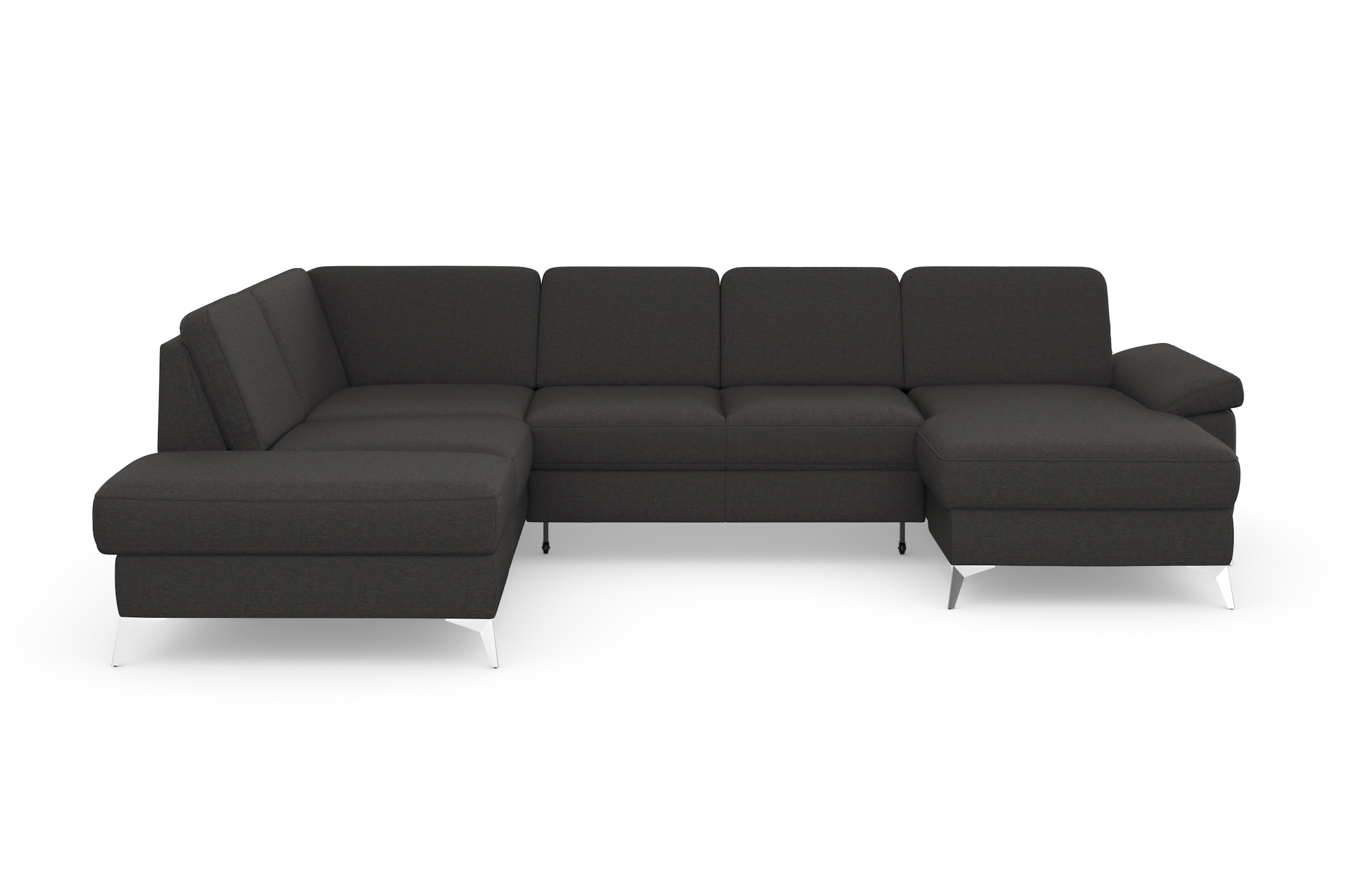 sit&more Wohnlandschaft »Padua U-Form«, inklusive Sitztiefenverstellung, Armteilfunktion und Federkern