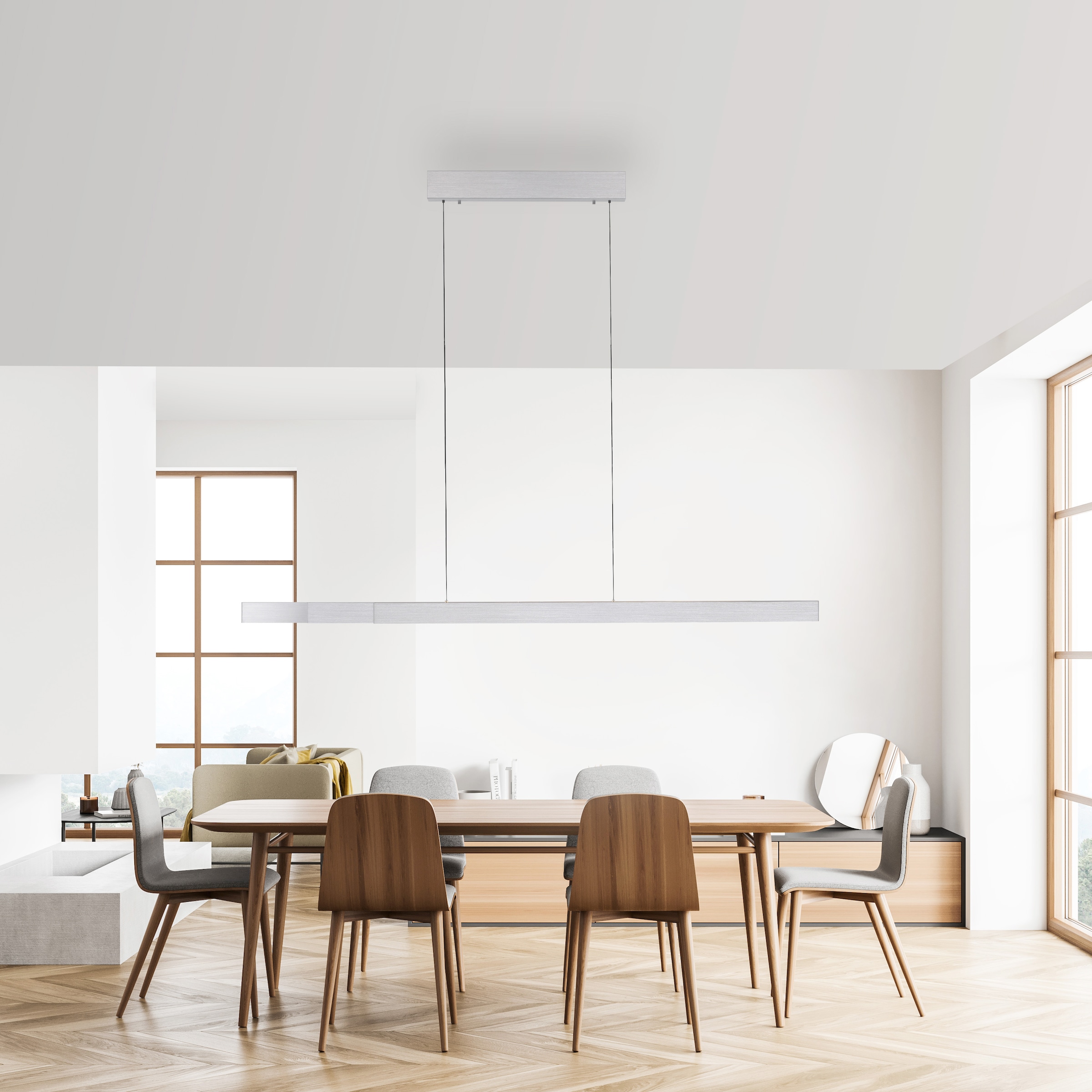 Paul Neuhaus LED Pendelleuchte »Adriana Square« LED-Board 1 Stk. warmweiß - kaltweiß Touchdimmer, CCT 2700-5000K, getrennt schaltbar, Memory, Comfort -Lift