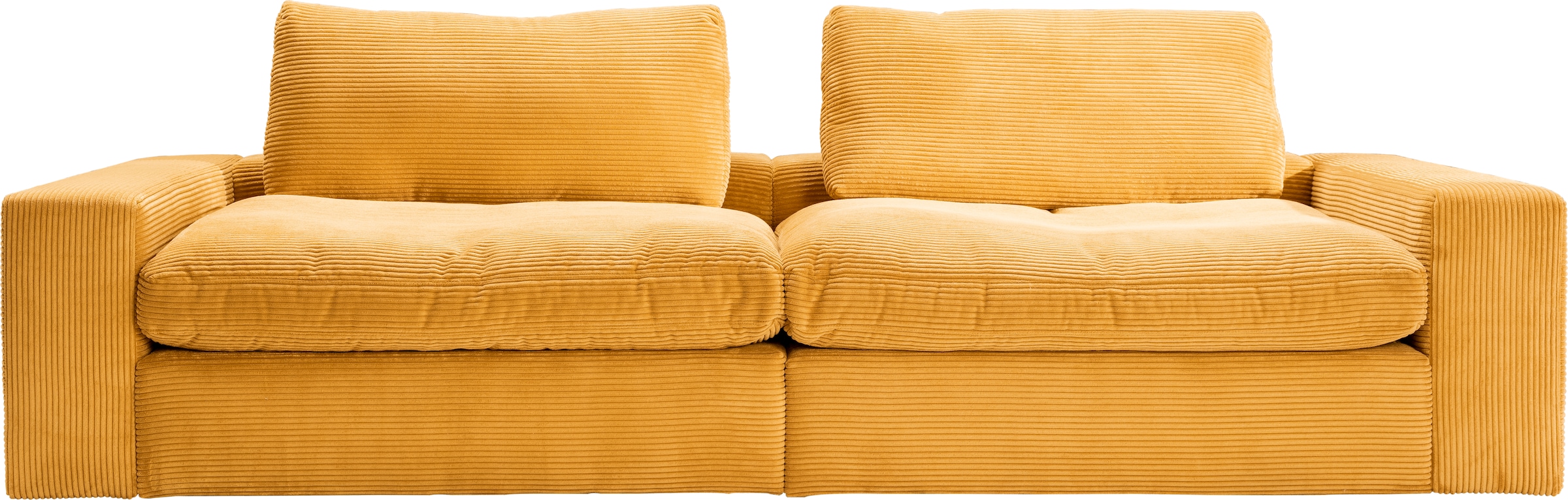 alina Big-Sofa »Sandy«, 266 cm breit und 123 cm tief, in modernem Cordstoff günstig online kaufen