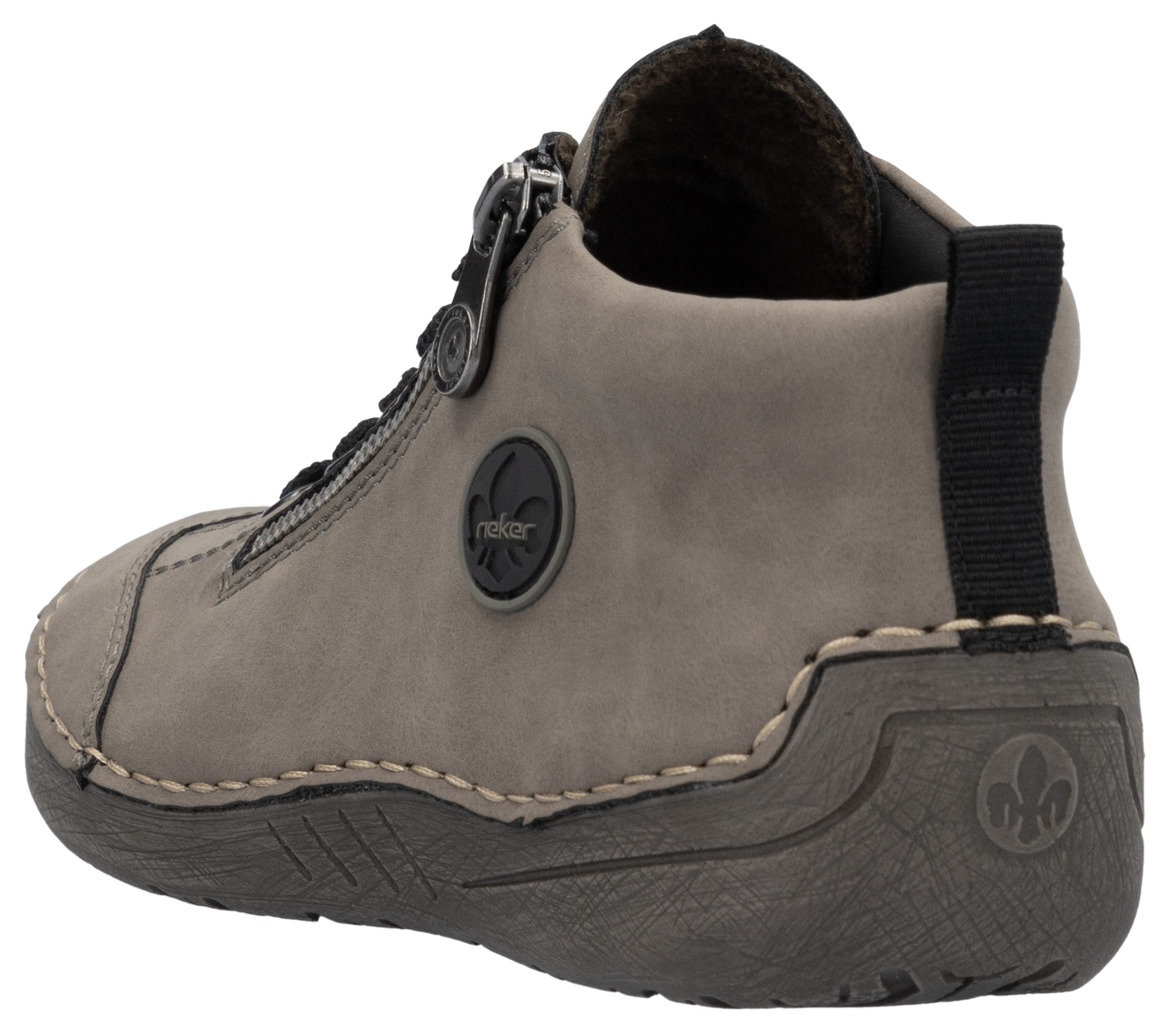 Rieker Schnürboots, Sneaker, Schnürschuh, Outdoorschuh mit Reißverschluss