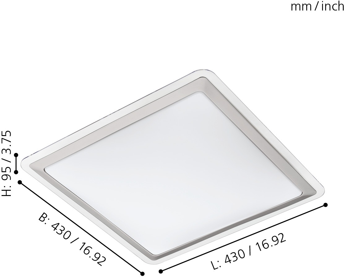 EGLO LED Deckenleuchte »COMPETA 1«, 1 flammig, Leuchtmittel LED-Board   LED günstig online kaufen