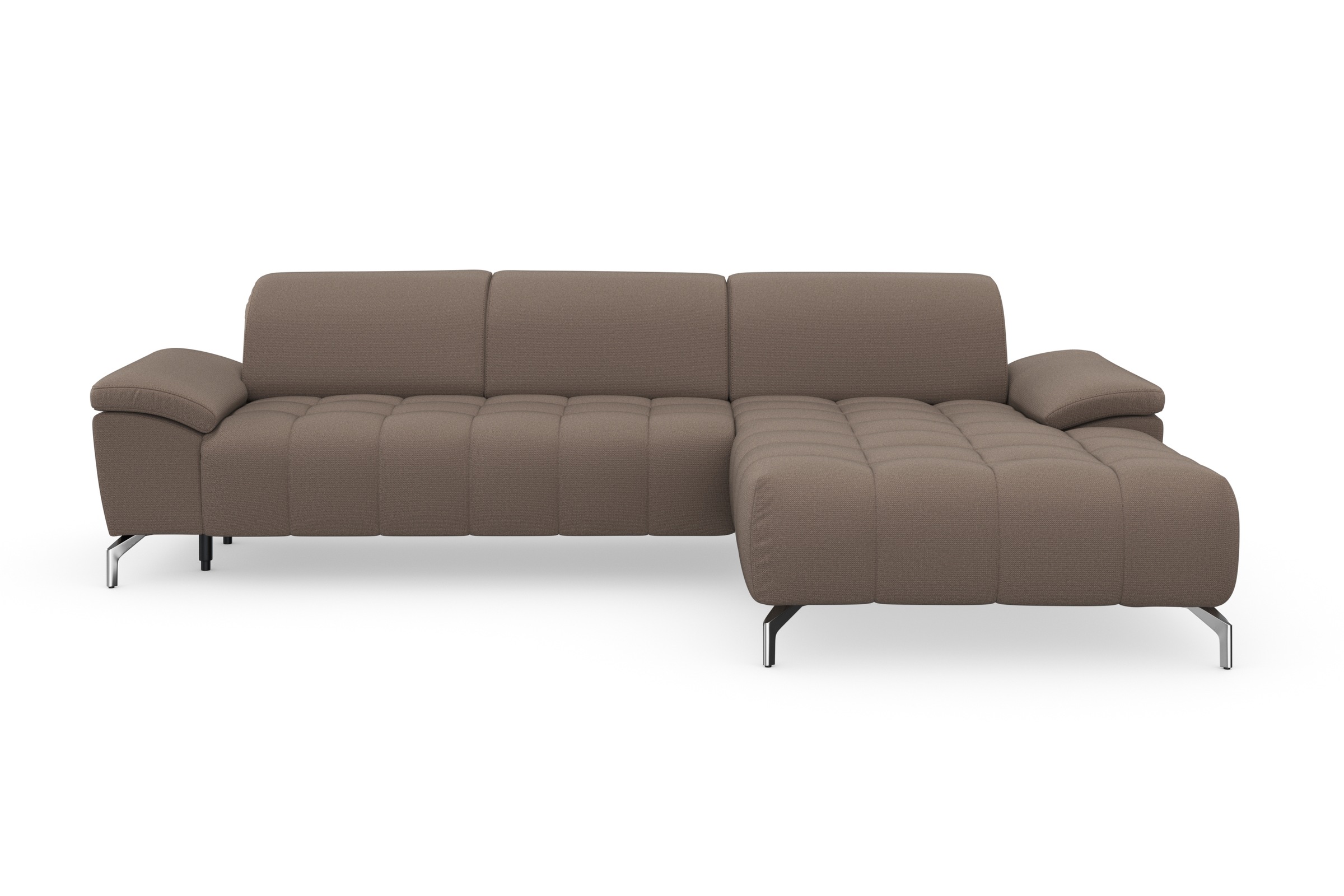 sit&more Ecksofa »Cool L-Form«, wahlweise mit Kopfteilverstellung und Vorziehsitz, motorisch