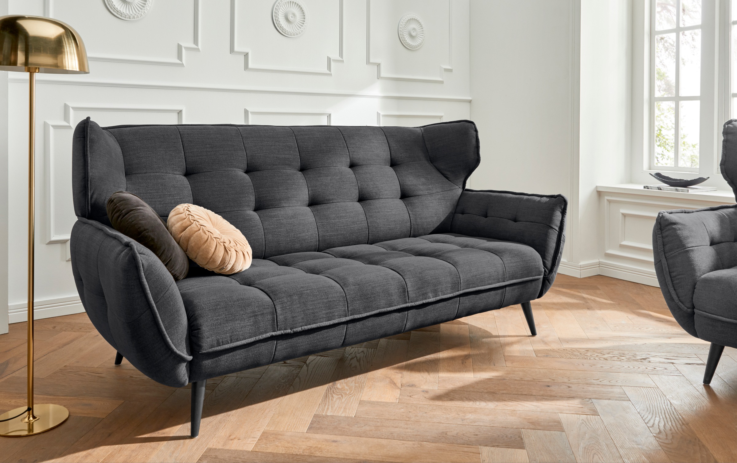 Leonique 3-Sitzer »Ariana«, Big-Sofa bzw. stylischer Hochlehner günstig online kaufen