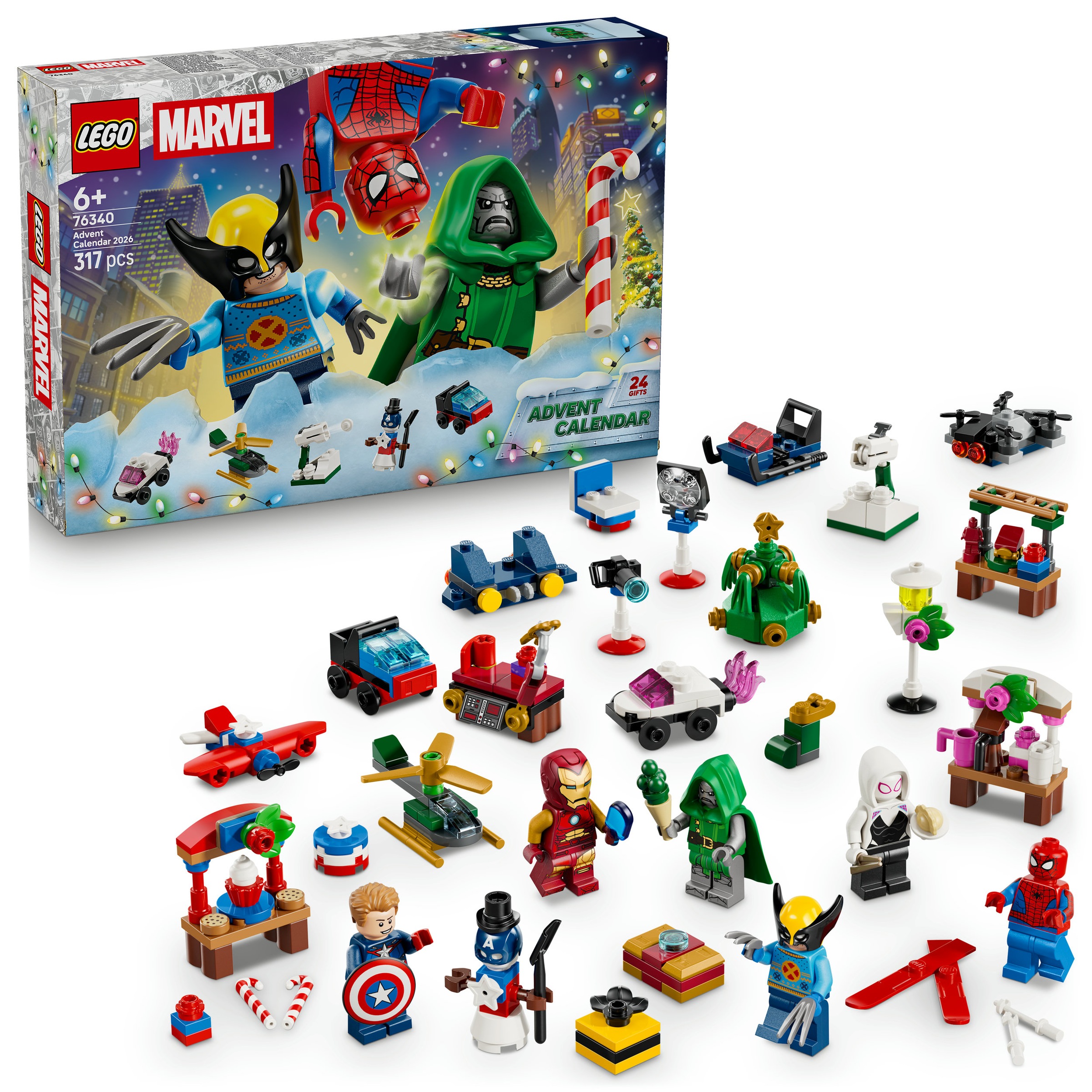 LEGO® Spielzeug-Adventskalender »Adventskalender 2026 (76340), LEGO Super Heroes« ab 6 Jahren Made in Europe