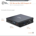 CSL PC »Narrow Box Ultra HD Compact v4 / 256GB M.2 SSD/ Win 10 Pro«