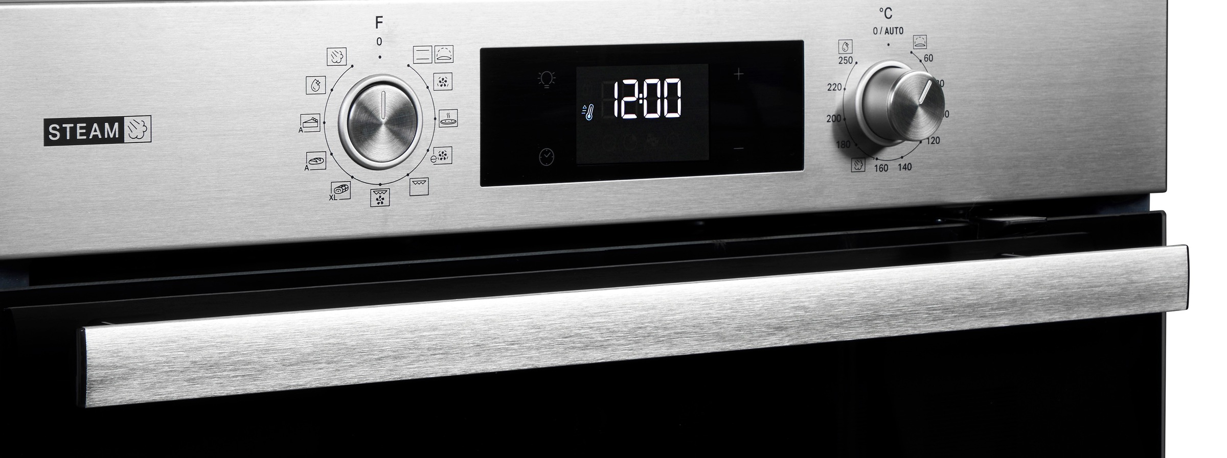 BAUKNECHT Einbaubackofen  »BBA2S85HU1«, mit 1-fach-Teleskopauszug, Gentle Steam