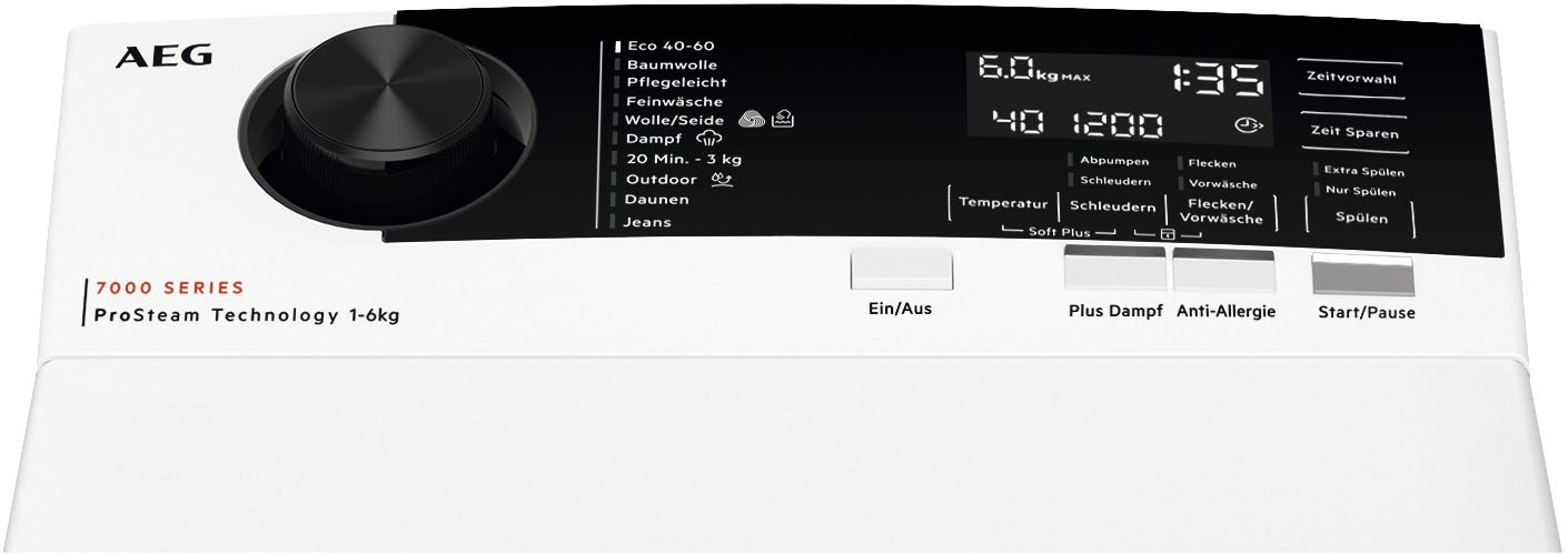 AEG Waschmaschine Toplader Serie 7000 »LTR7A70260«, 6 kg, ProSteam-Dampfpro günstig online kaufen