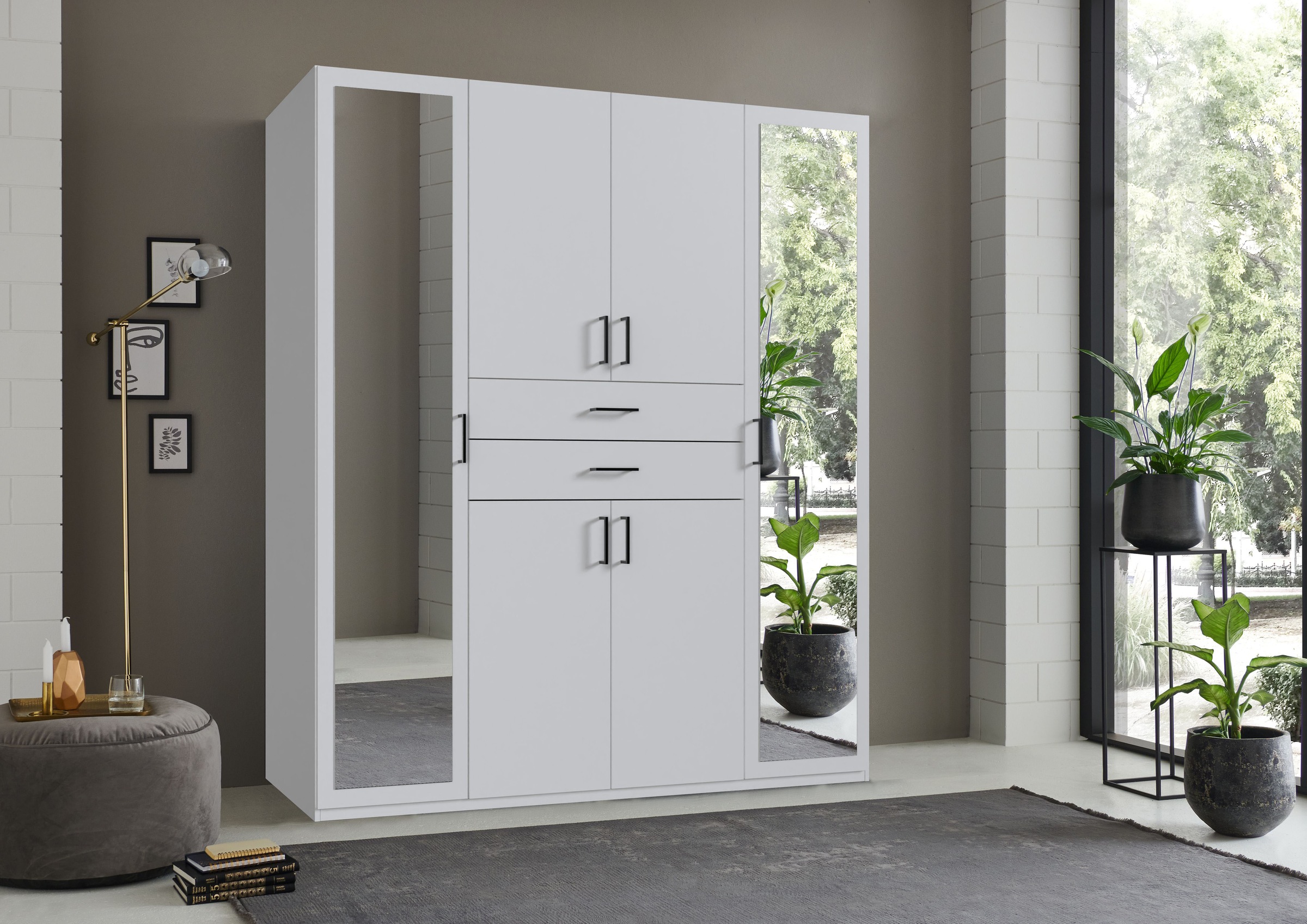 Wimex Kleiderschrank »Diver Drehtürenschrank mit Spiegel, 180, 225 o. 270cm günstig online kaufen