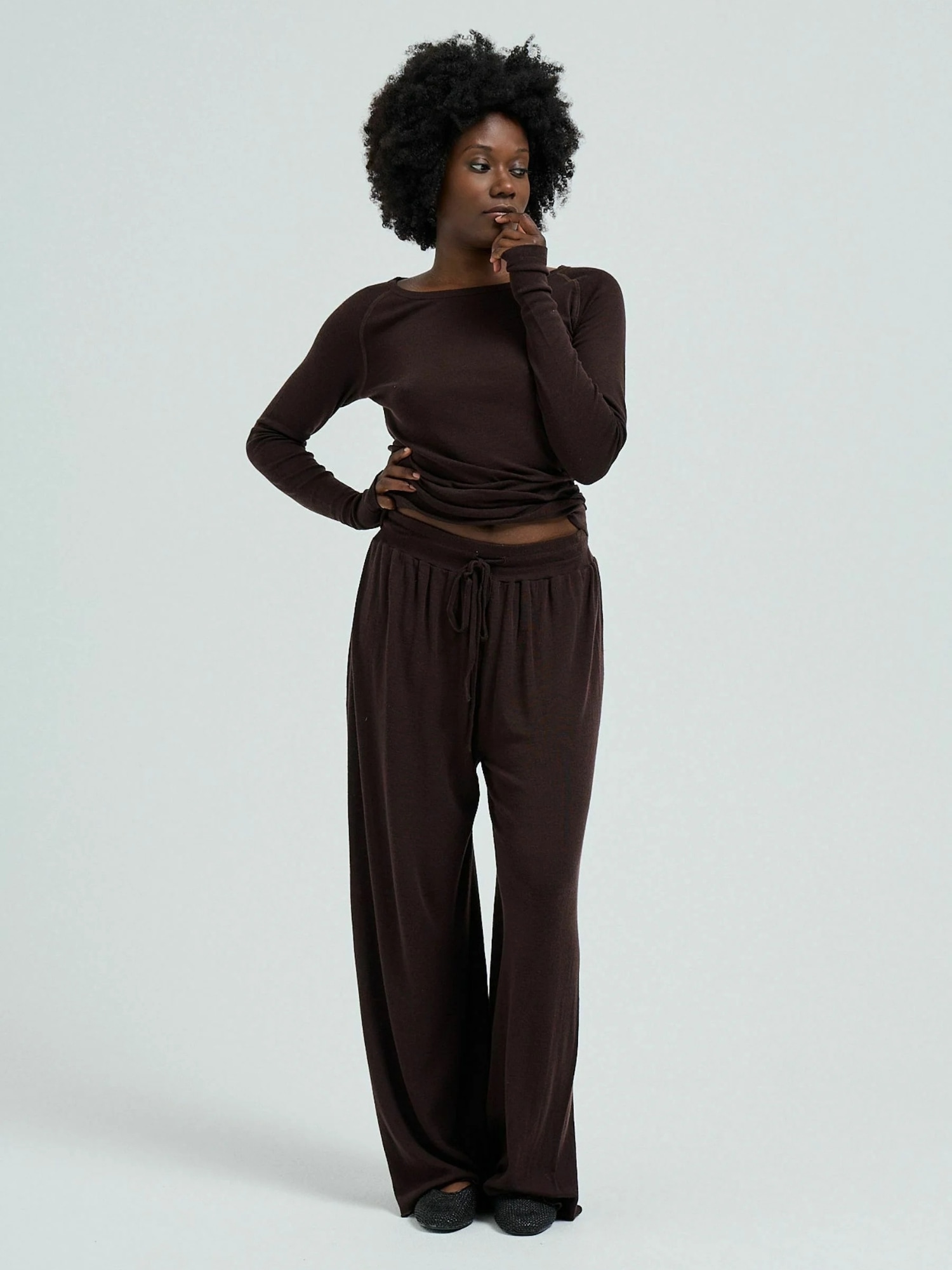 Seamless Basic Chinohose »Seamless Basic Trousers Woolen Barbera«