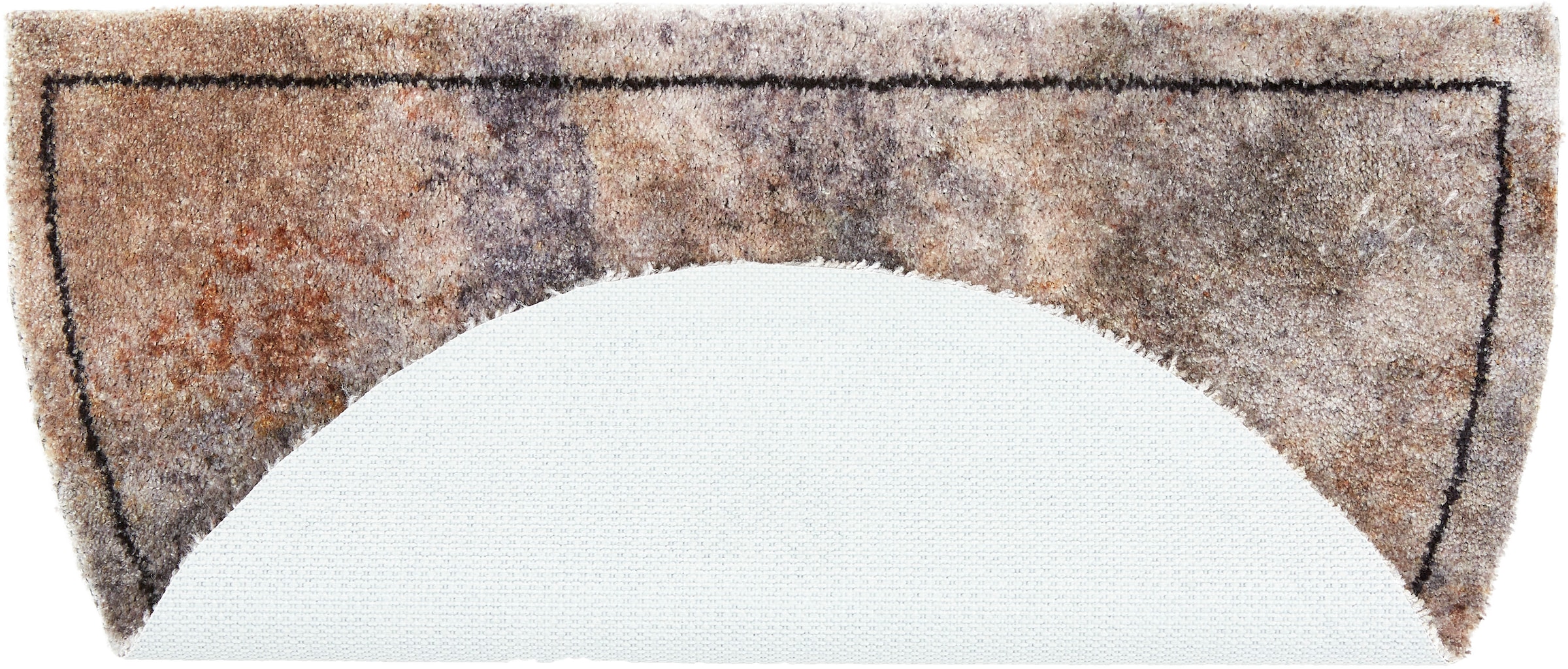 ASTRA Fußmatte »Pure&Soft 016«, halbrund, 7 mm Höhe, Sauberlaufmatte, weiche Oberfläche, waschbar, rutschfest