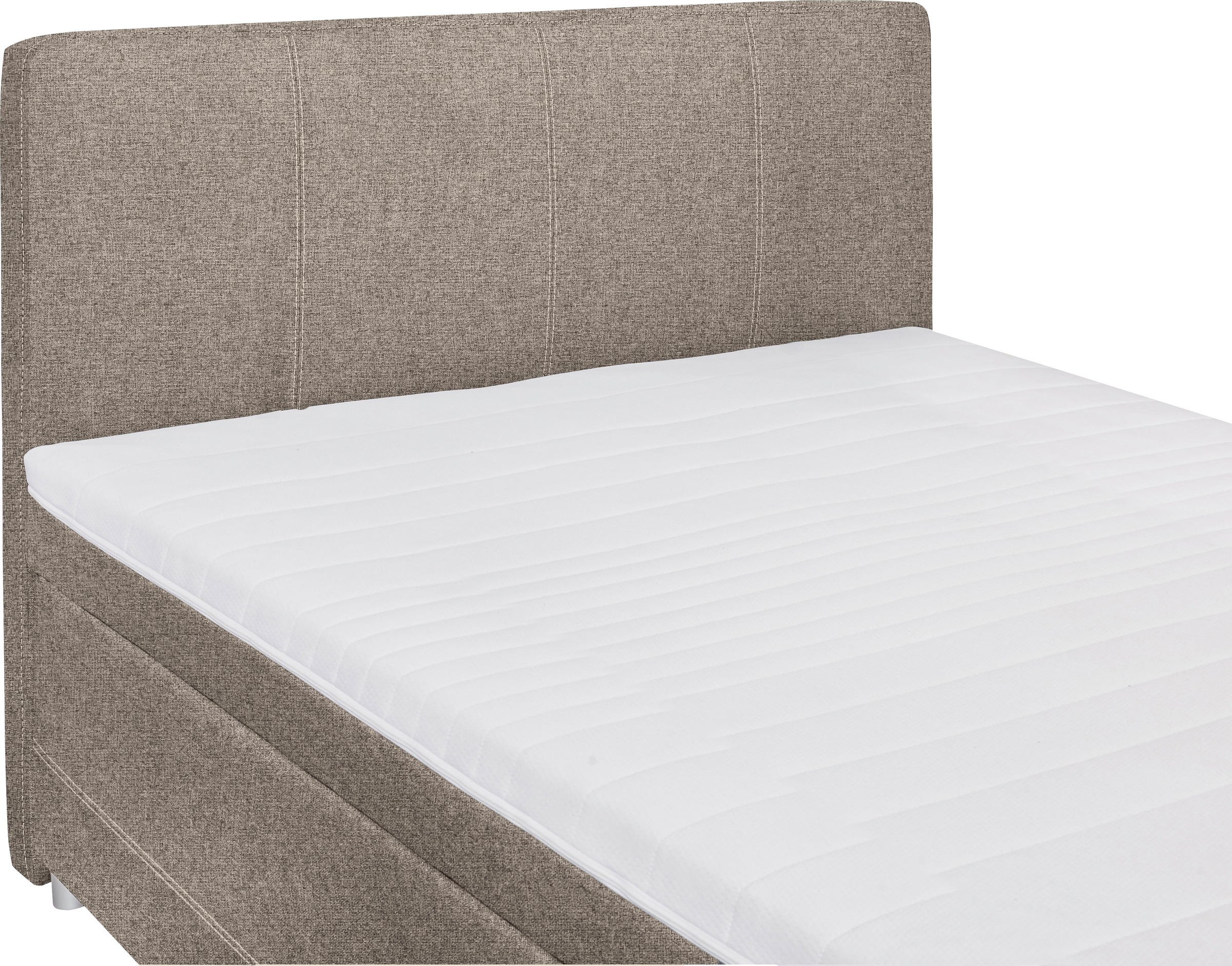 ED EXCITING DESIGN Boxspringbett »Luanda«, wahlweise mit Matratze und Topper