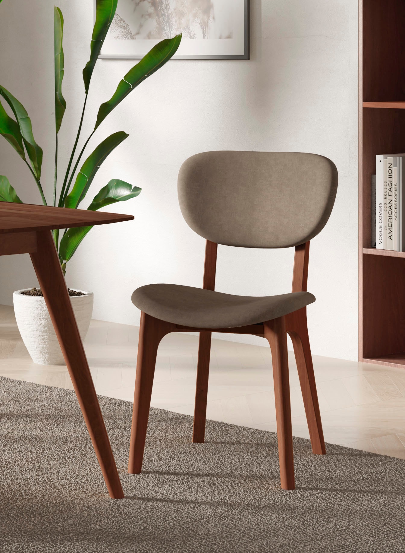 INOSIGN Stuhl »COZY Made in Italy«, (Set), 2 St., Microfaser, Gestell in Bu günstig online kaufen