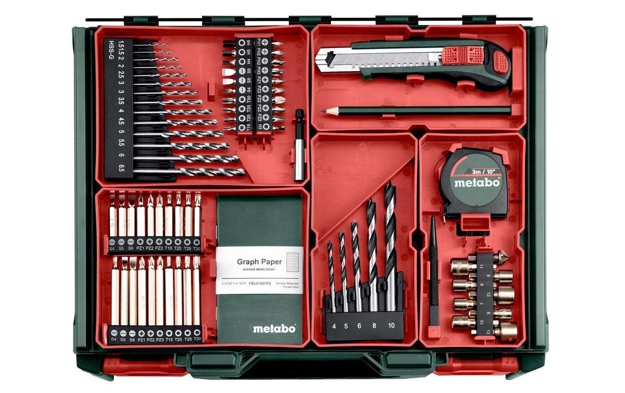 metabo Akku-Bohrschrauber »BS 18 L BL 2 x 2.0 Ah« 74 Stk. tlg.