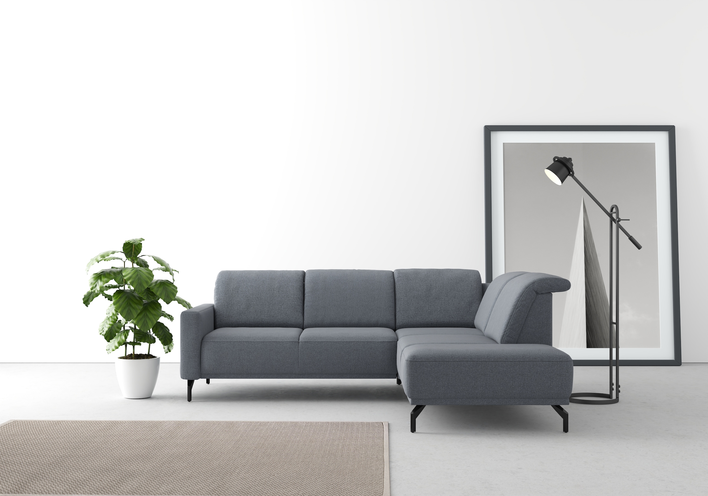 sit&more Ecksofa »Bailando L-Form«, wahlweise mit Kopfteilverstellung und V günstig online kaufen