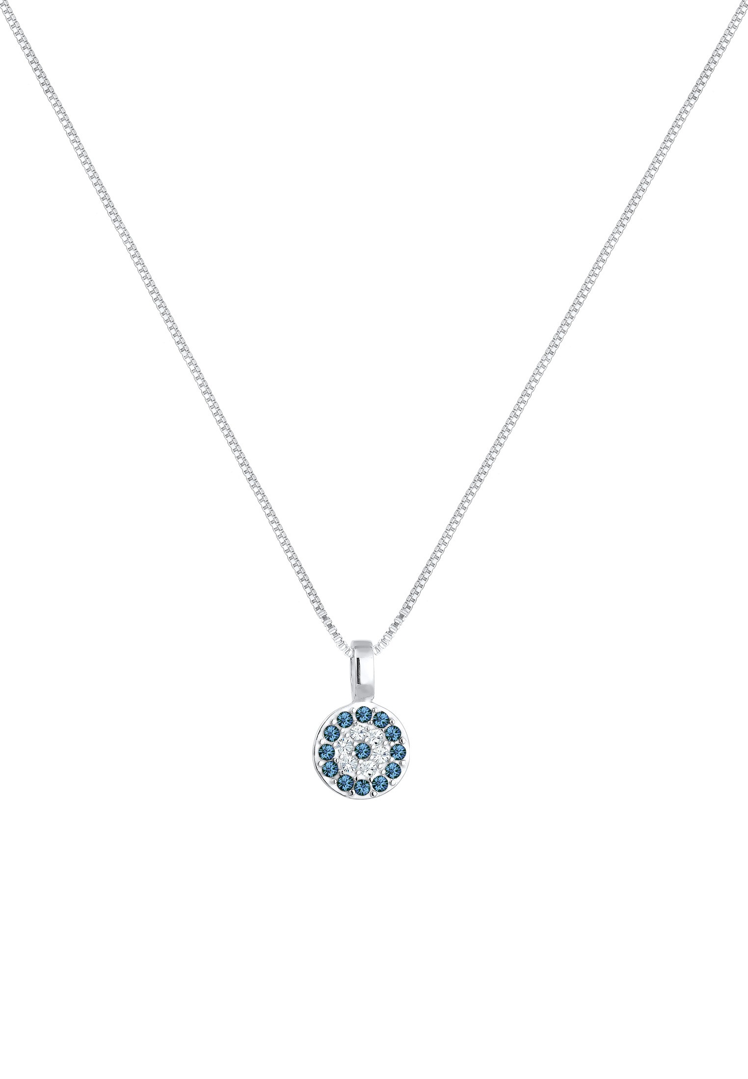 Elli Collierkettchen »Evil Eye Basic 925 Silber, mit Kristallen von Swarovski®«