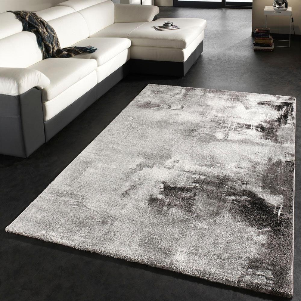 Paco Home Teppich »Canvas 754«, rechteckig, 16 mm Höhe, Kurzflor, modernes Design, mit Arizona Leinwand Optik