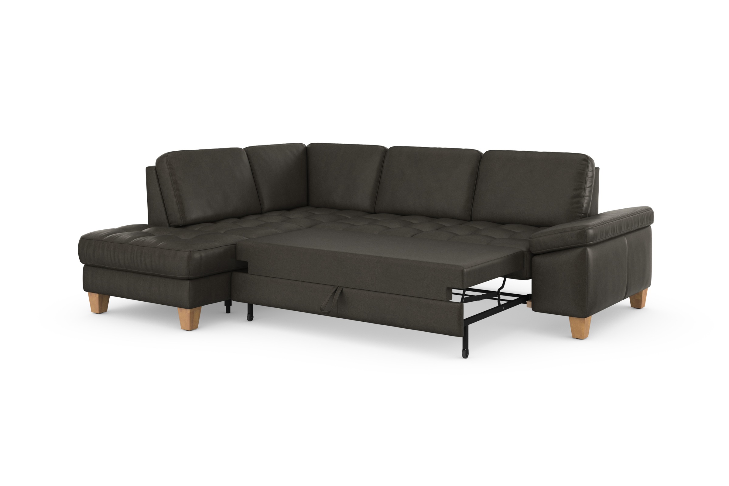 sit&more Ecksofa »Westham L-Form«, mit Ottomane, mit oder ohne Bettfunktion, Bettkasten, Verstellung