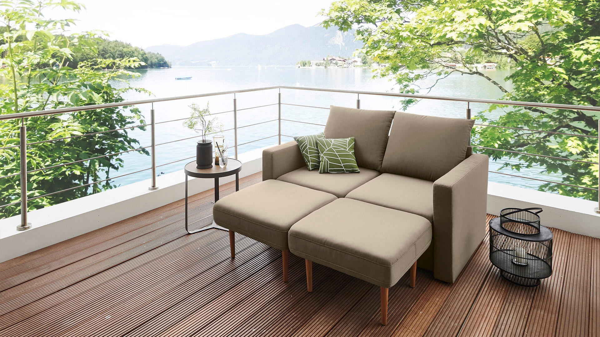 DOMO geeignet, mit »Slunce«, St.), bestellen (3 2 2- Raumwunder, Sofa Outdoor Hockern collection Sitzer online für