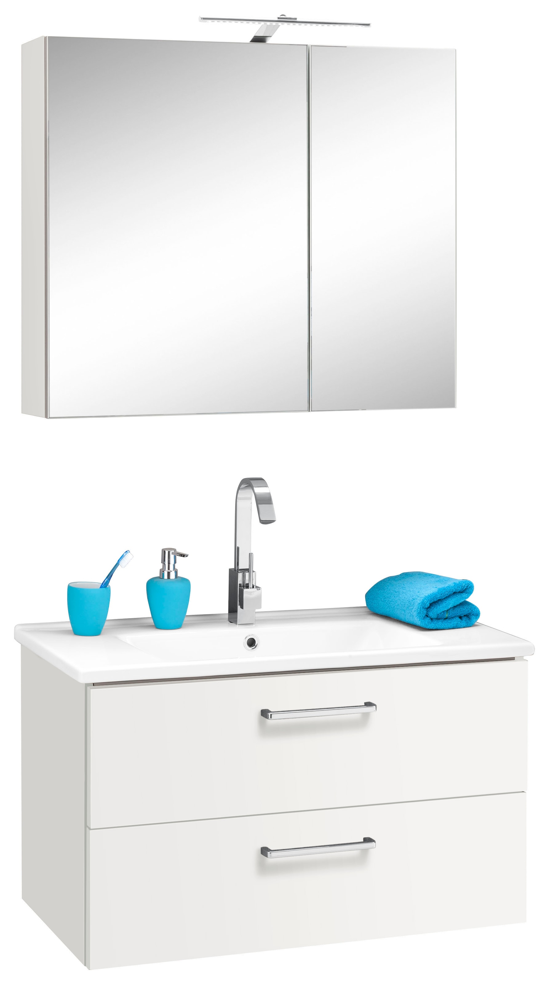 OPTIFIT Waschbeckenunterschrank »Napoli«, mit Soft-Close-Funktion Breite cm auf Rechnung und Rollen, kaufen 60