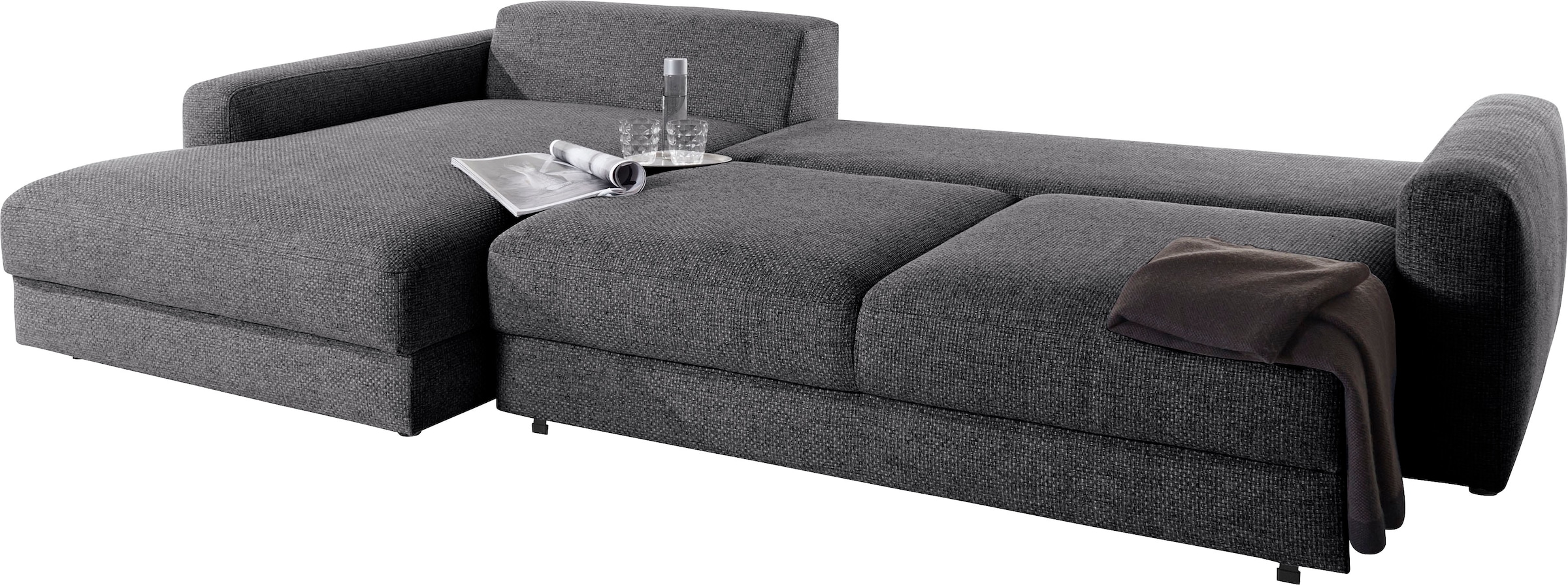 Places of Style Ecksofa »Bloomfield, bequem und elegant, OTTOs Choice, L-Form«, wahlweise mit Bettfunktion und Bettkasten