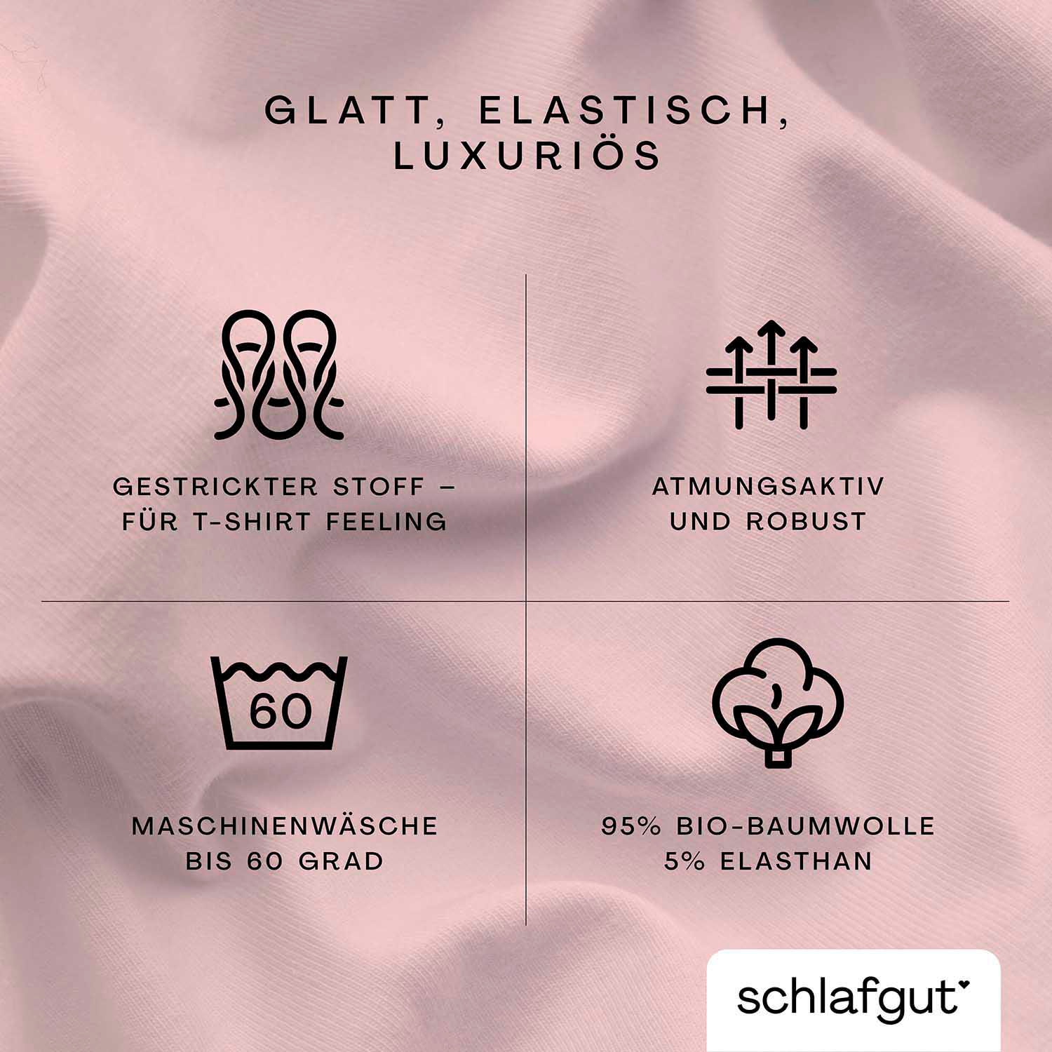 Schlafgut Spannbettlaken »Premium«, Zero Waste Verpackung, PREMIUM Qualität