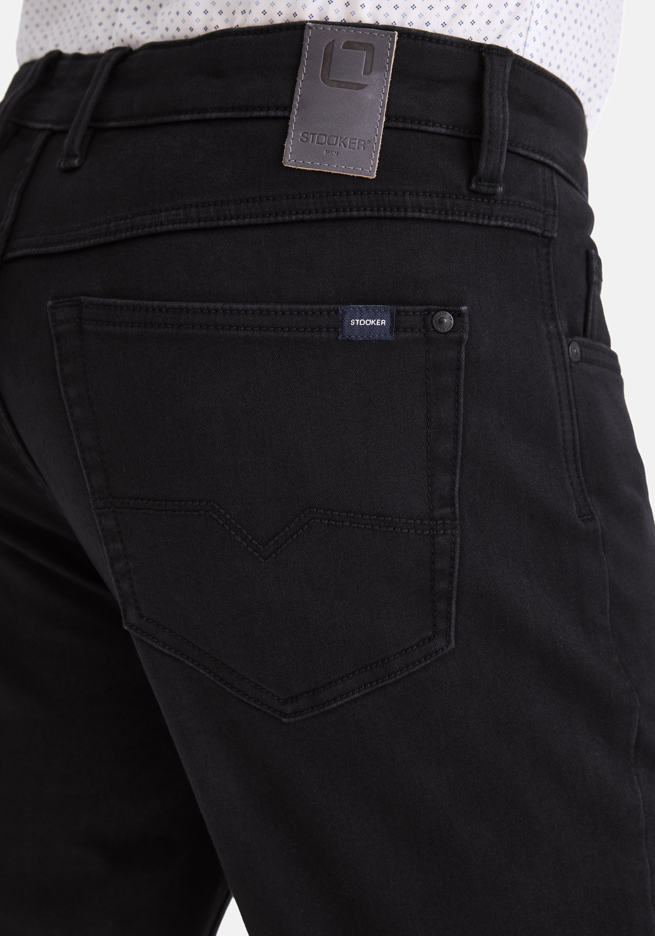 Stooker Men 5-Pocket-Jeans »Frisco Thermo Straight Fit«, Straight Fit Casual Clean Wash Denim Thermo Effekt für Herren