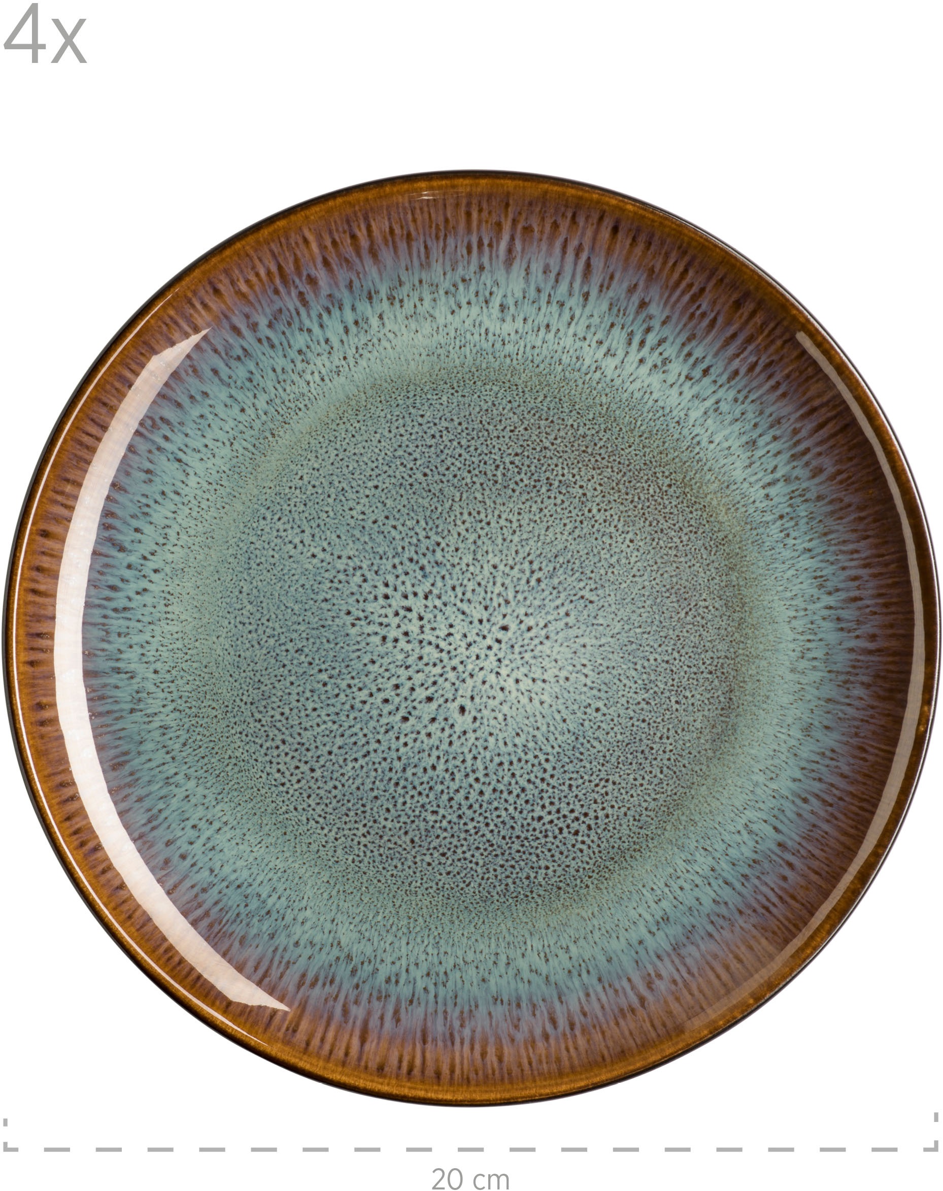 MÄSER Dessertteller »TEONA, Dessertteller-Set, Steinzeug«