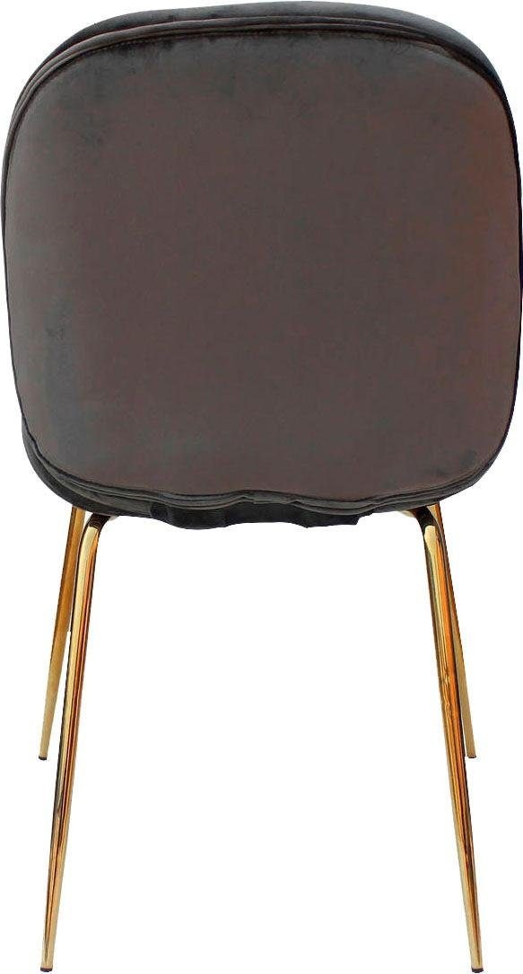 Kayoom Stuhl »Charlize 110 2er-Set, TOPSELLER! Esszimmerstühle,moderne Optik«, (Set), 2 St., Samtstoff, samtweicher Bezug, bequem, zeitlos, moderne Optik