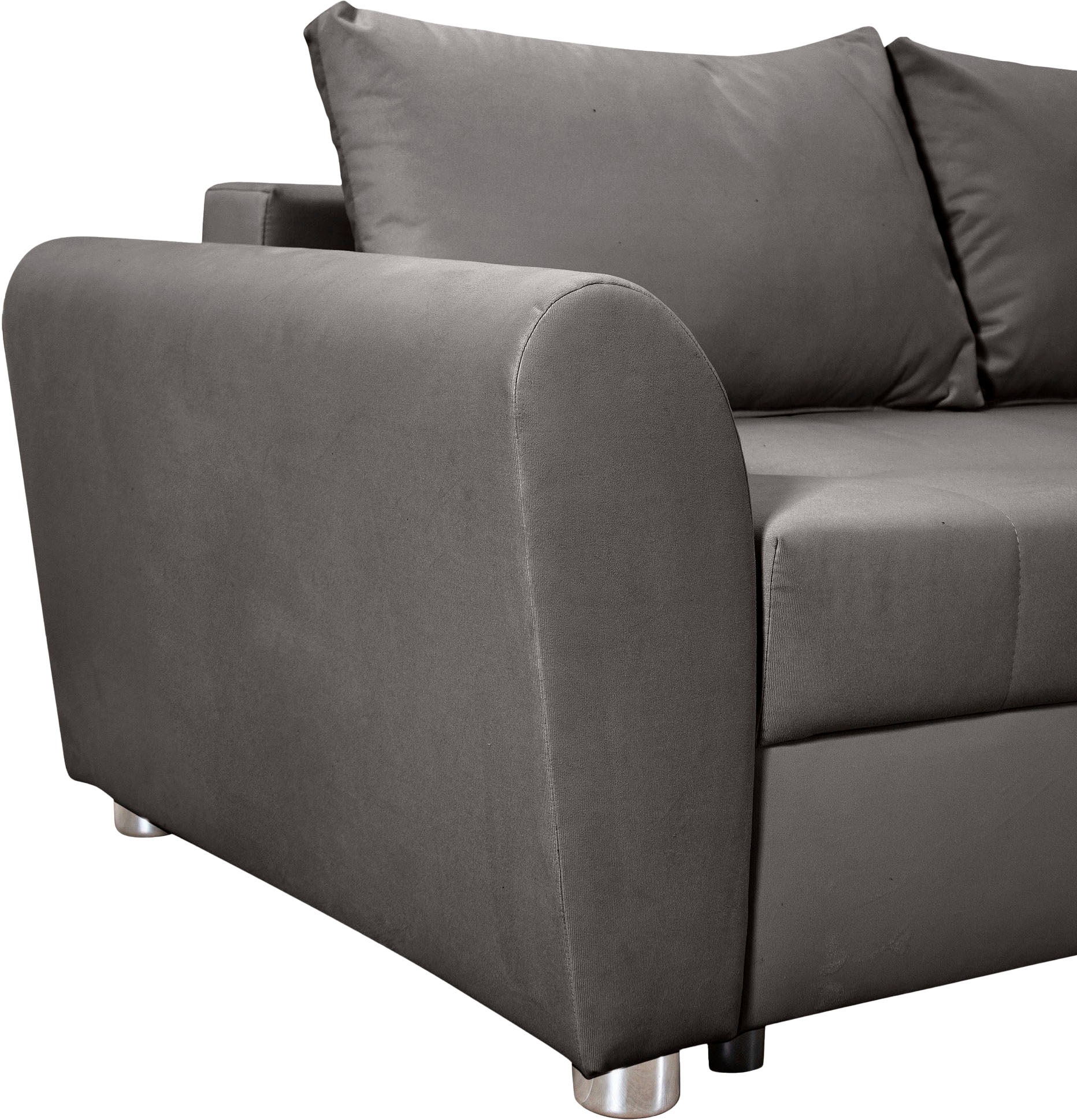 COLLECTION AB Ecksofa, Ecksofa,Bettfunktion,Bettkasten,Bonnelfederkern, Rückenkissen