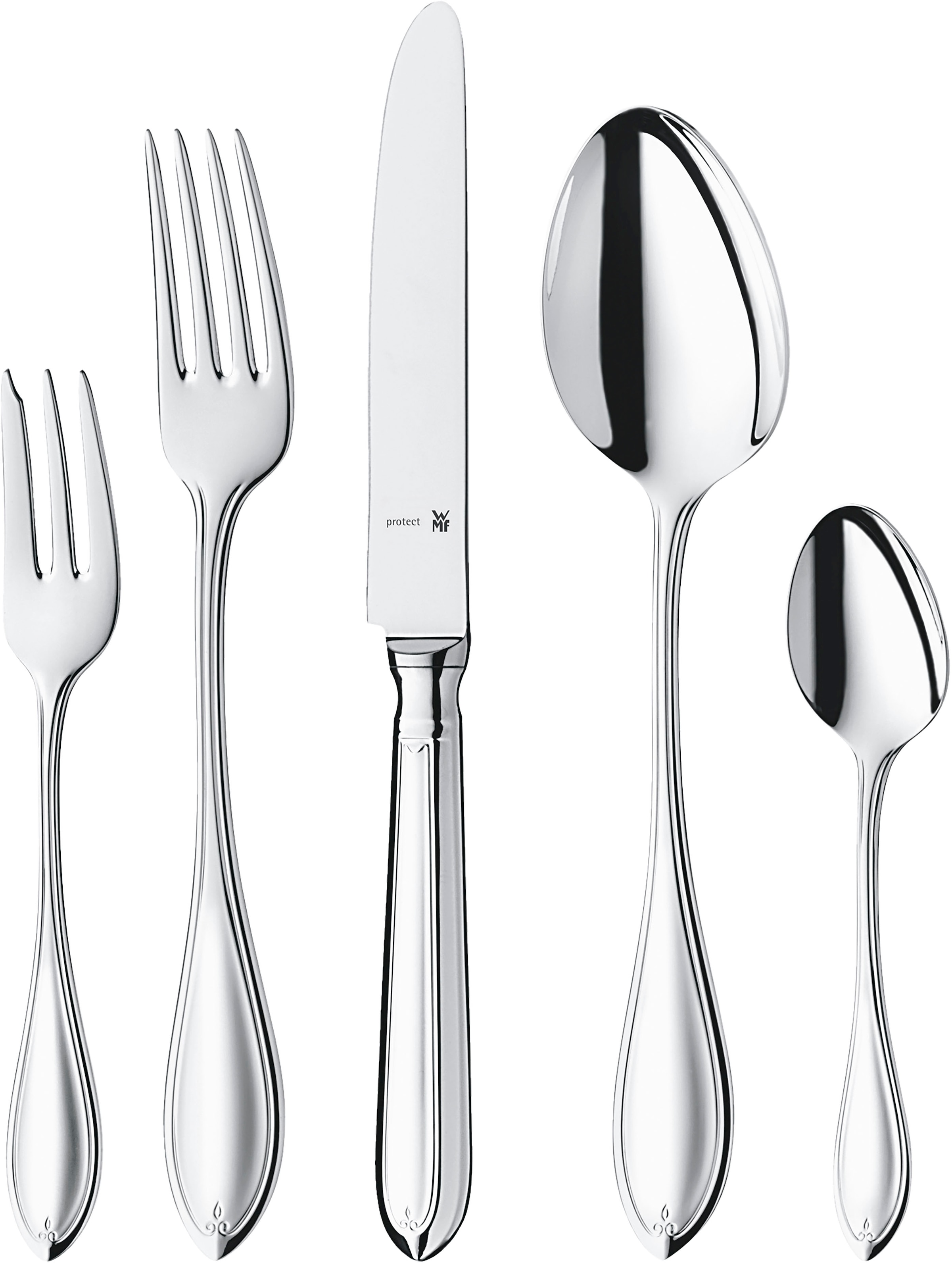 WMF Besteck-Set »Premiere«, (Set, 66 tlg.), ergonomisch, Cromargan protect, poliert