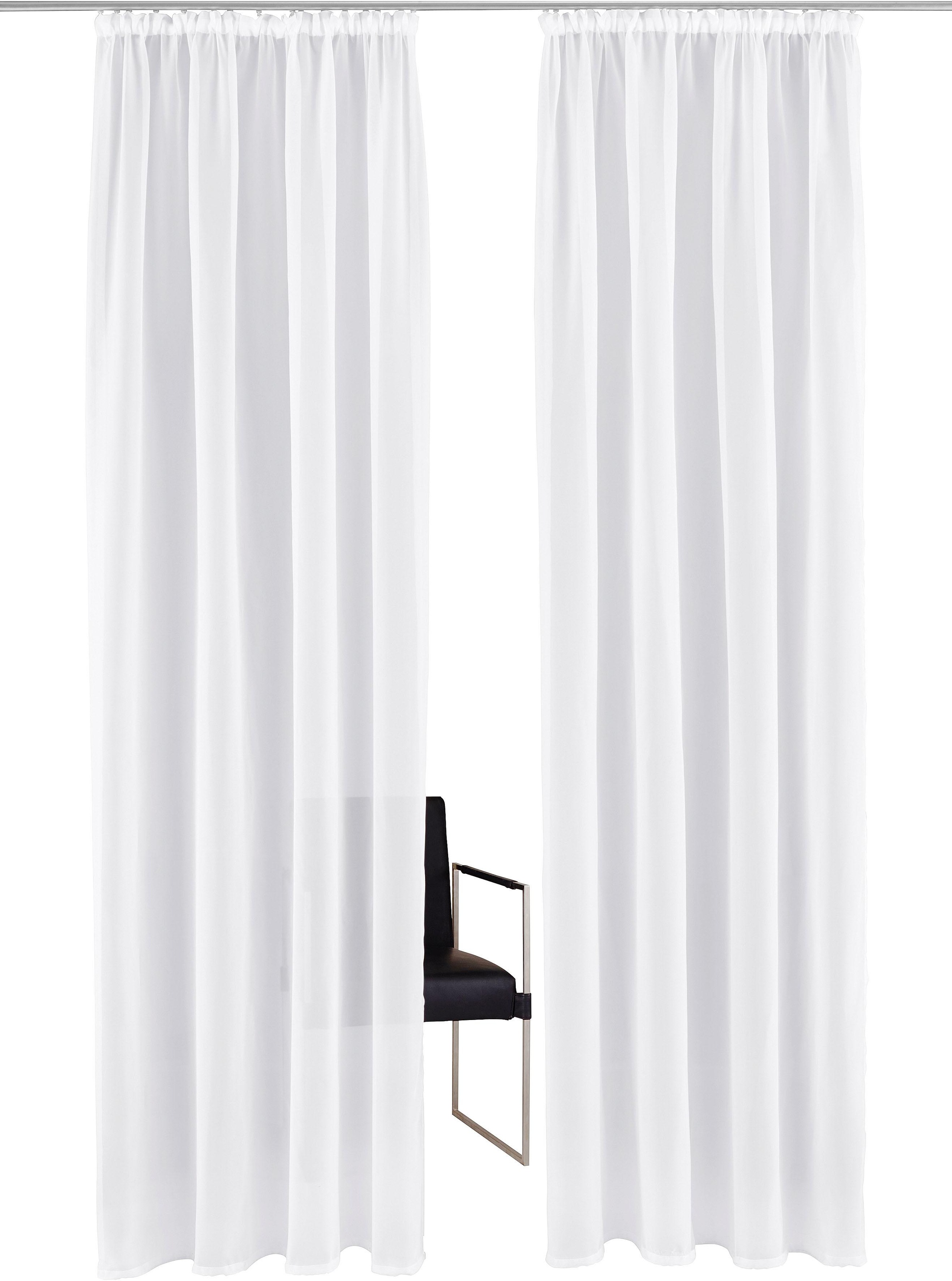 my home Gardine »XANA mit Ösen, Kräuselband oder Schlaufen«, (1 St.) günstig online kaufen