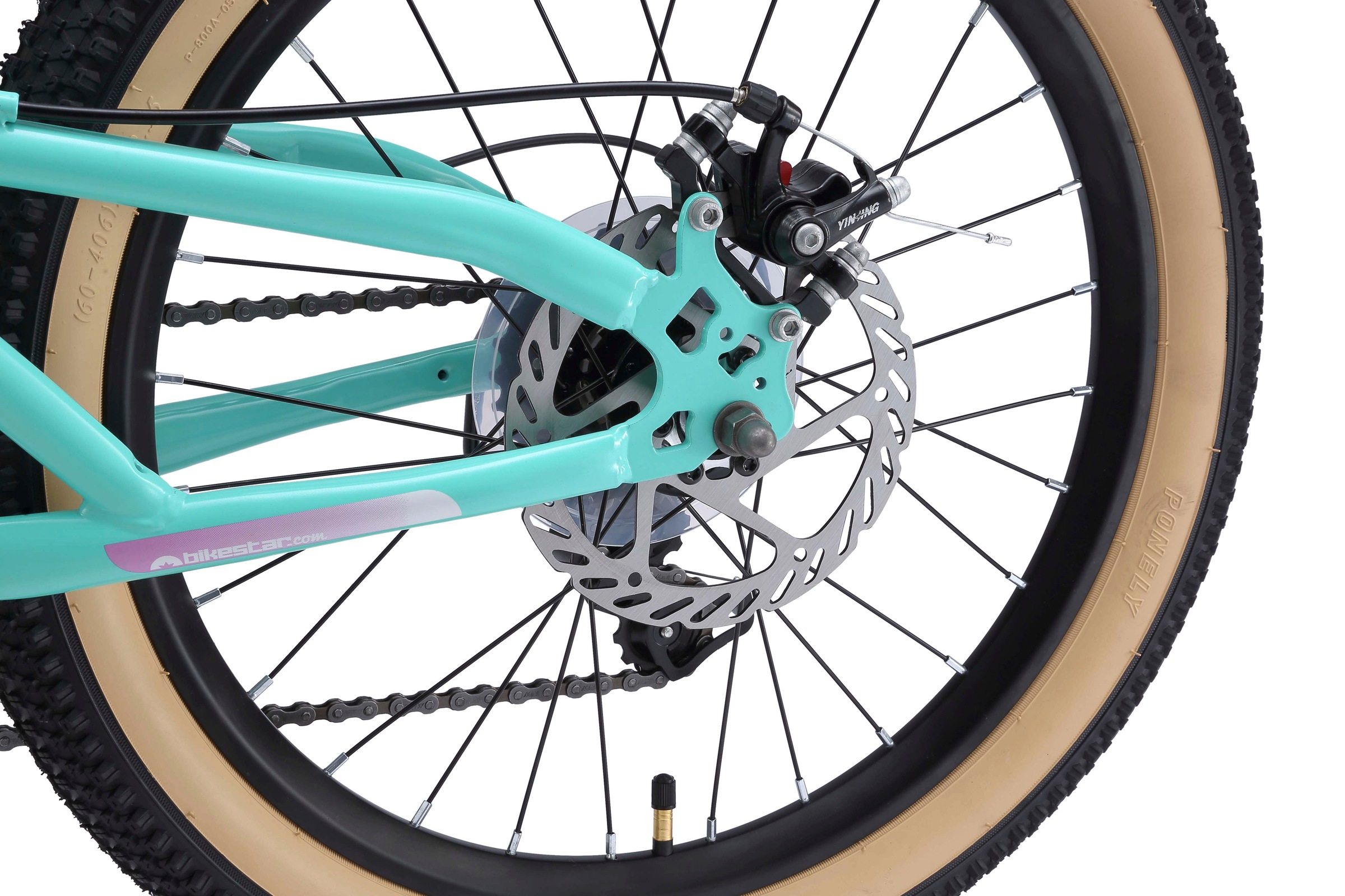 Bikestar Jugendfahrrad, 7 Gang, Shimano, RD-TY21 Schaltwerk, Kettenschaltung