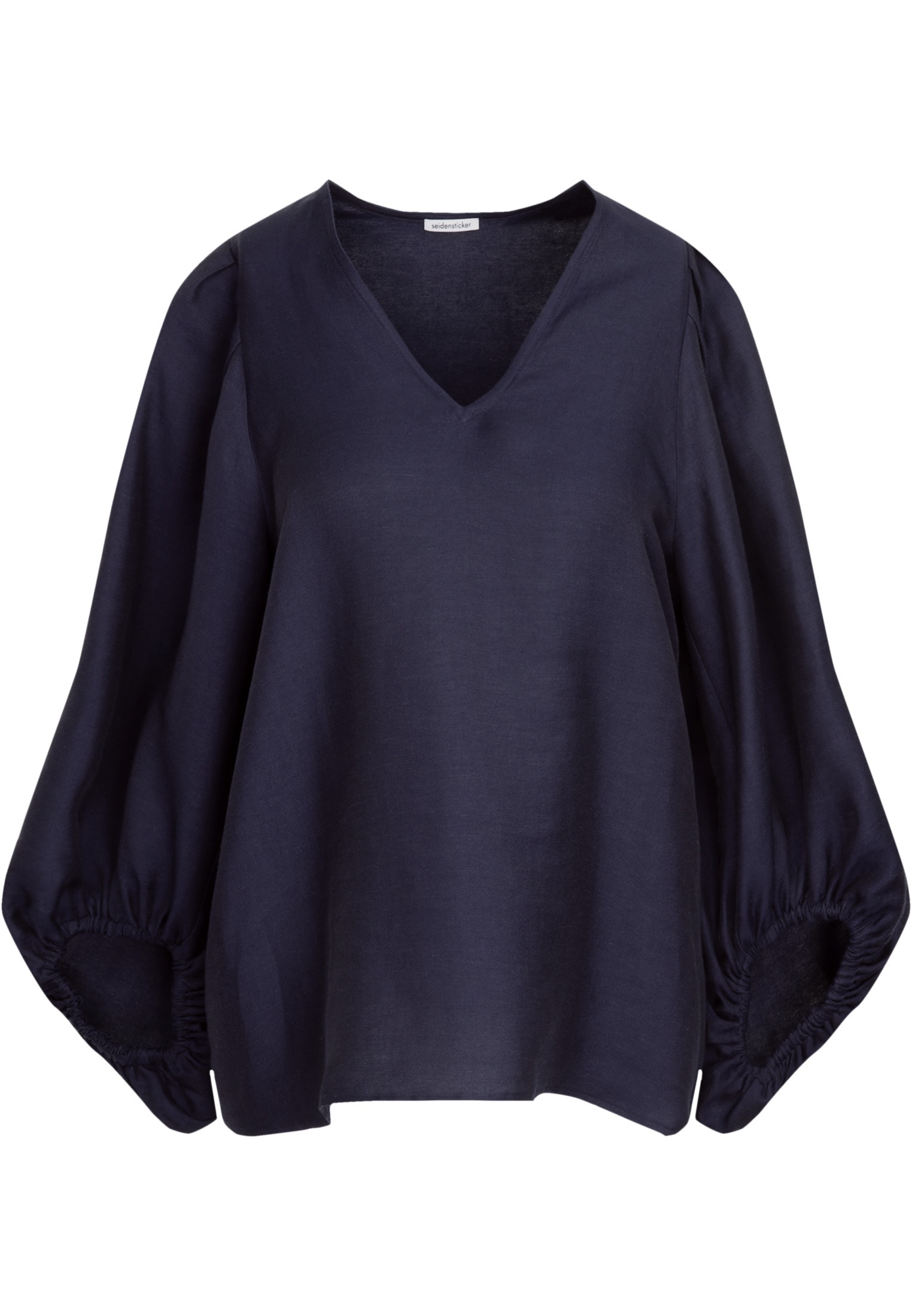 seidensticker Shirtbluse »Schwarze Rose«, 3/4-Arm V-Neck Uni