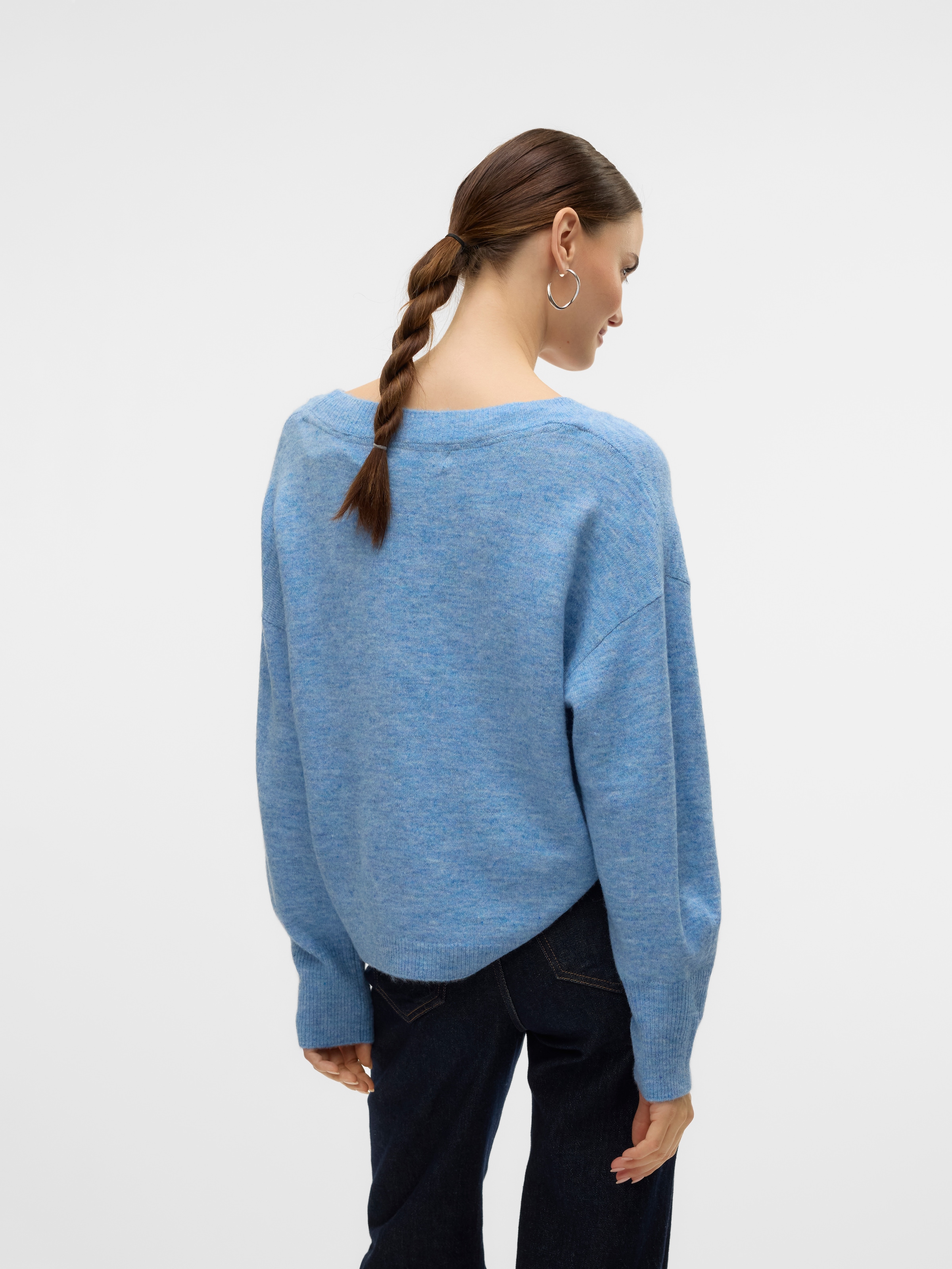 Vero Moda V-Ausschnitt-Pullover »VMJUPITER LS V-NECK PULLOVER BF«