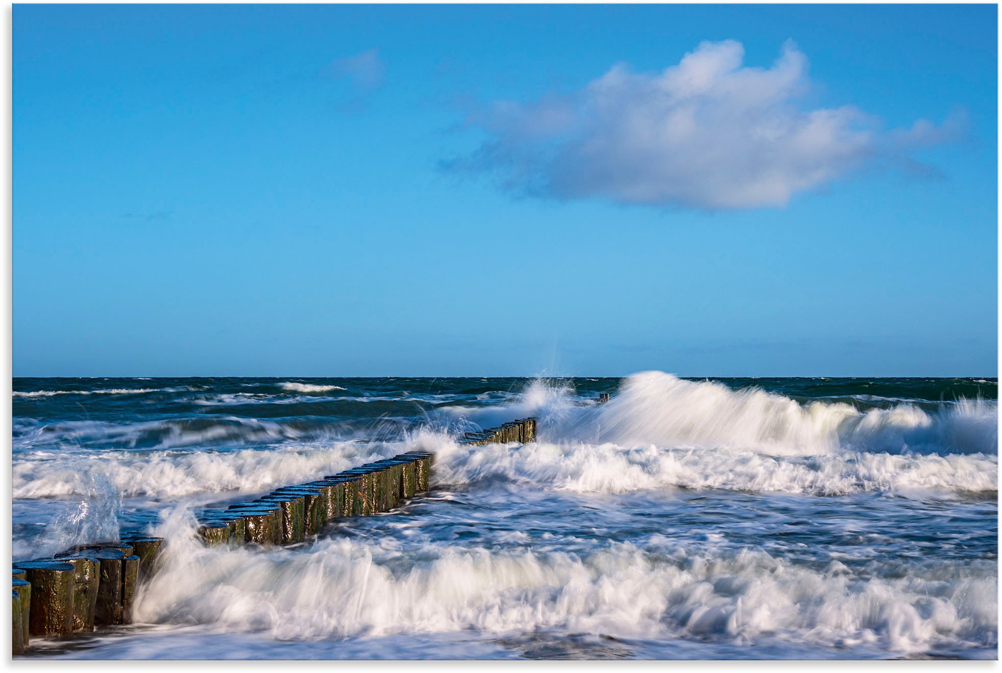 Artland Wandbild "Buhnen an der Küste der Ostsee II", Meer Bilder, (1 St.), günstig online kaufen