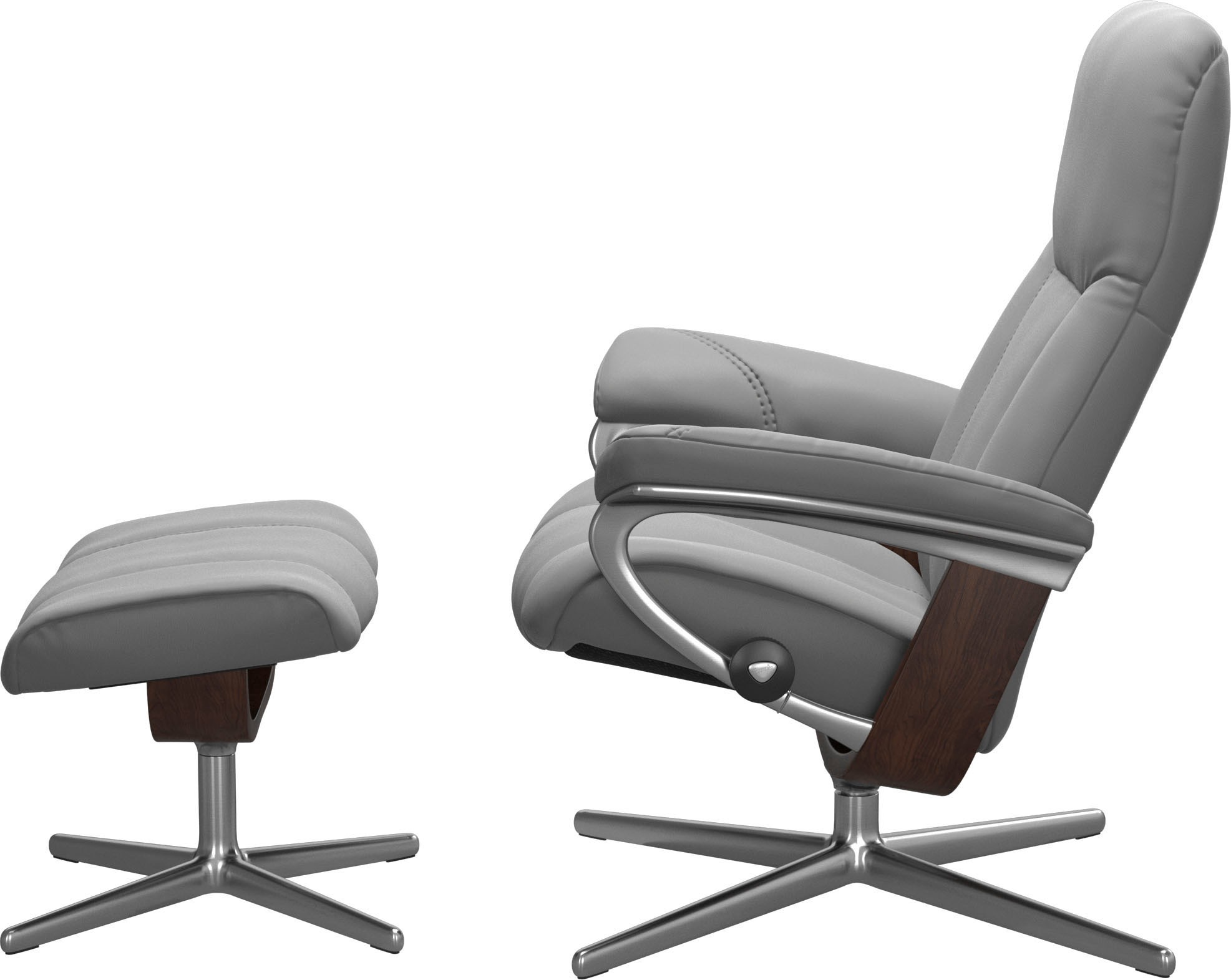 Stressless® Relaxsessel »Consul«, mit Cross Base, Größe S, M & L, Holzakzent Braun