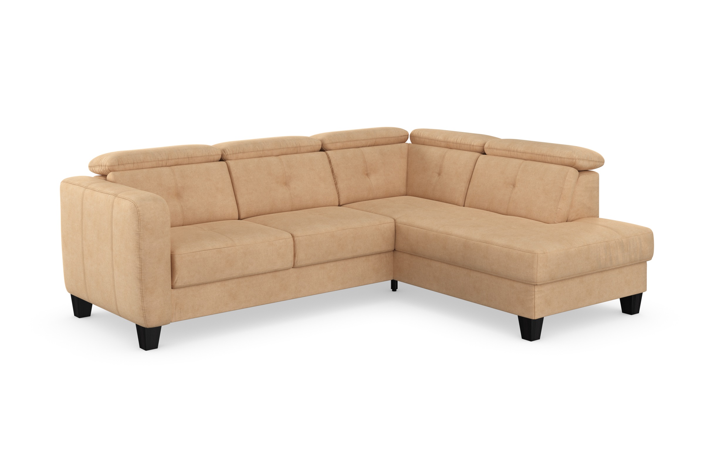 sit&more Ecksofa »Belluci L-Form«, inklusive Federkern, wahlweise mit Bettfunktion und Bettkasten