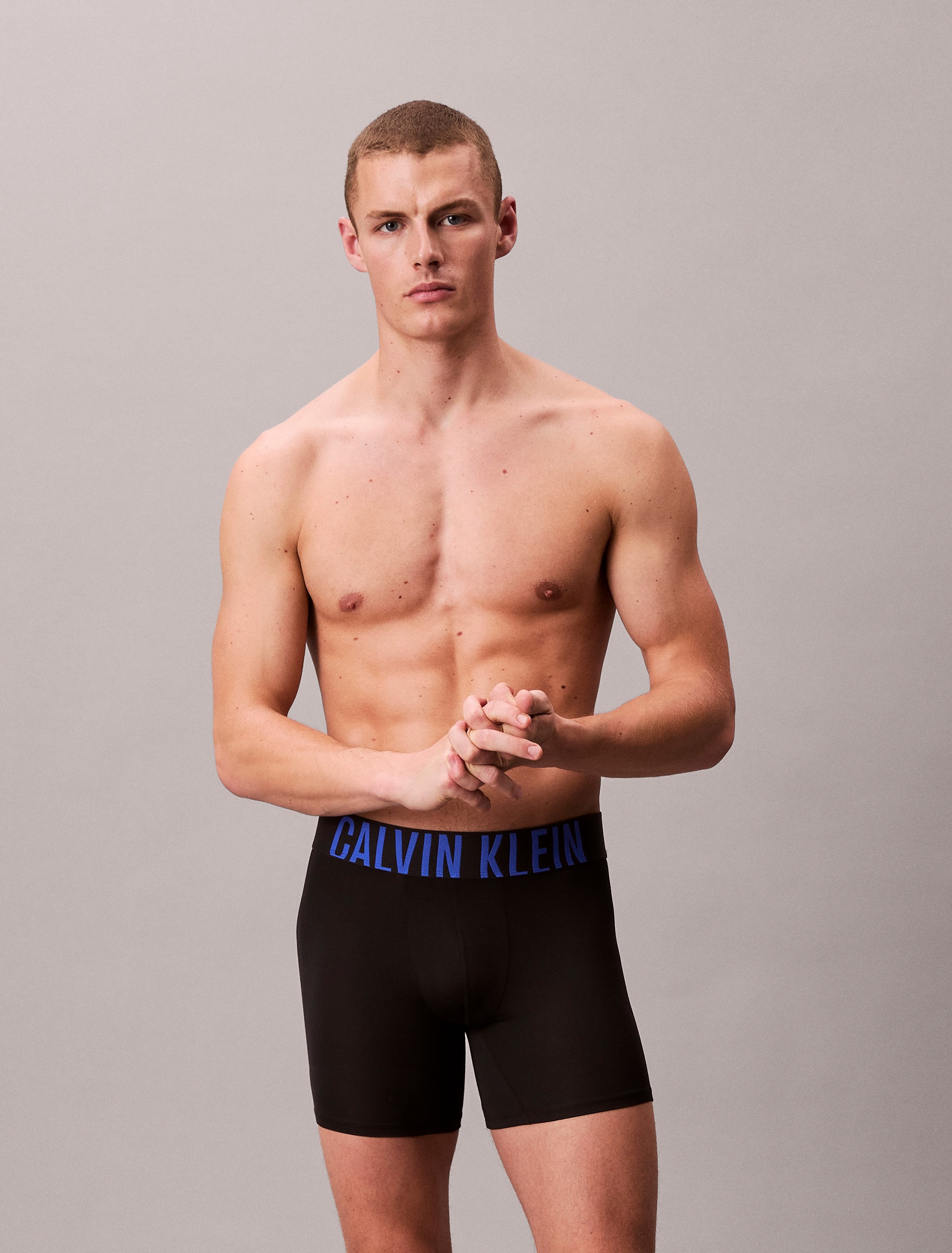 Calvin Klein Underwear Boxer »BOXER BRIEF 3PK«, (Packung, 3 St., 3er), mit elastischem Logobund