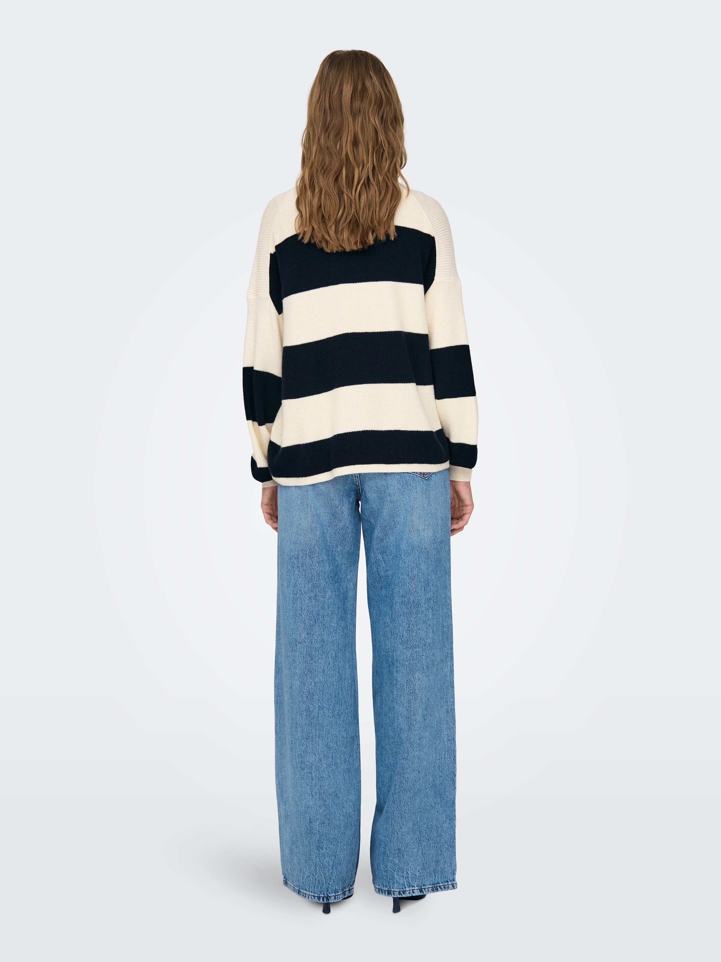 ONLY Strickpullover »ONLATIA L/S STRIPE PULLOVER KNT NOOS« mit Colorblock Design